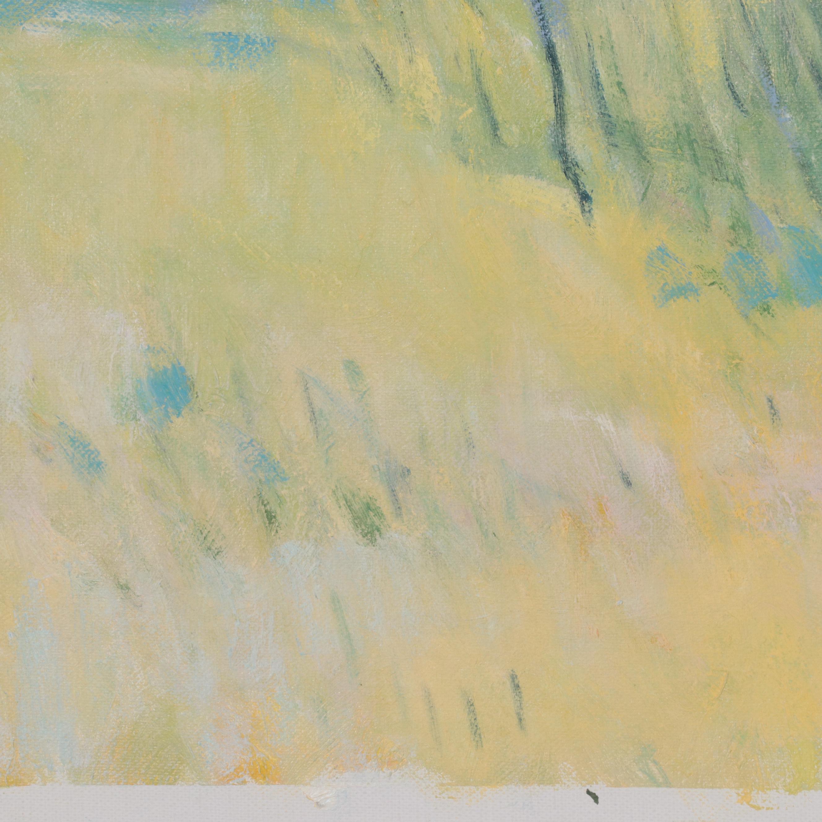 N. Ming Oil Painting of Verdant Landscape, 21st Century