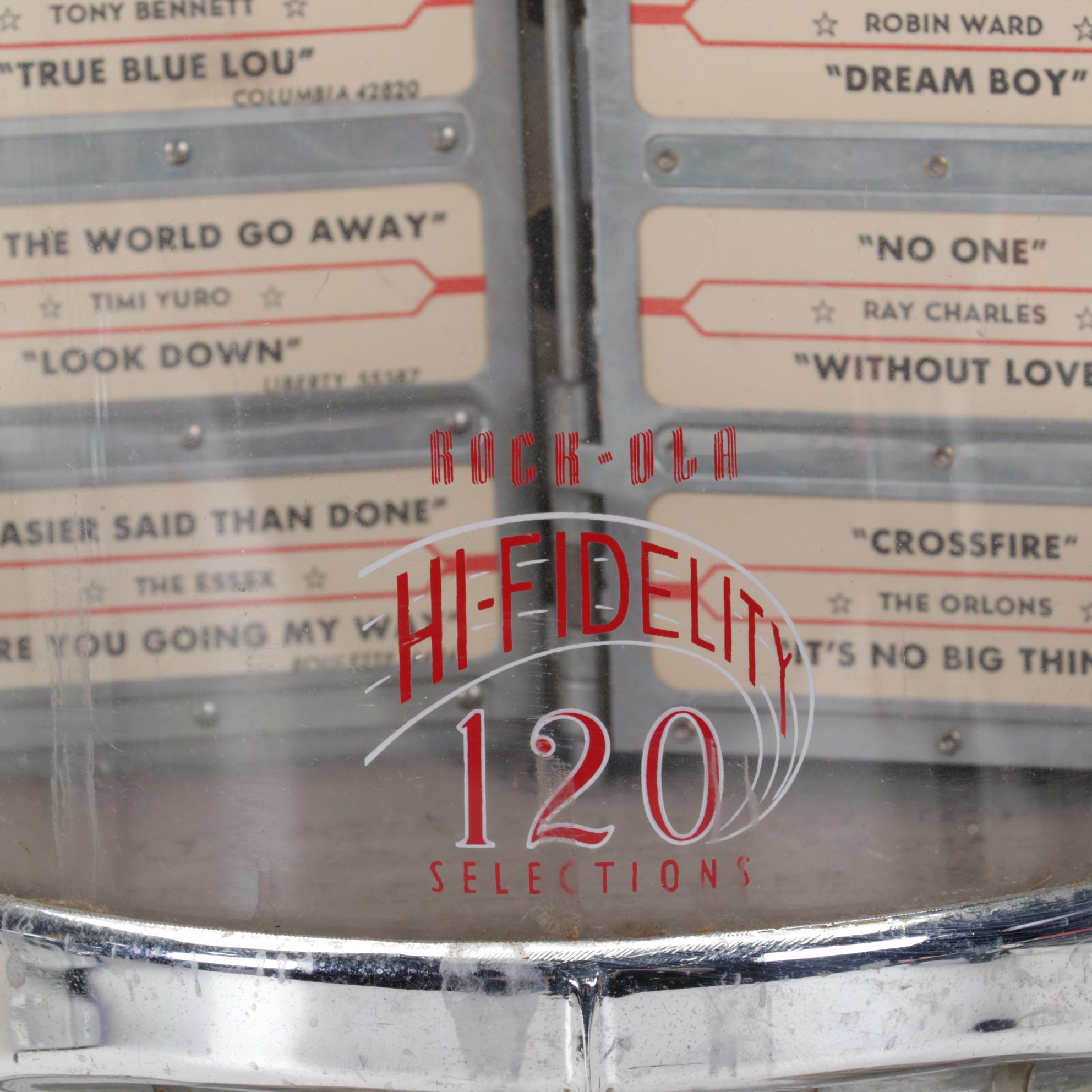 Rock-Ola Commercial Tabletop Jukebox and Thomas Reproduction Collector's Radio