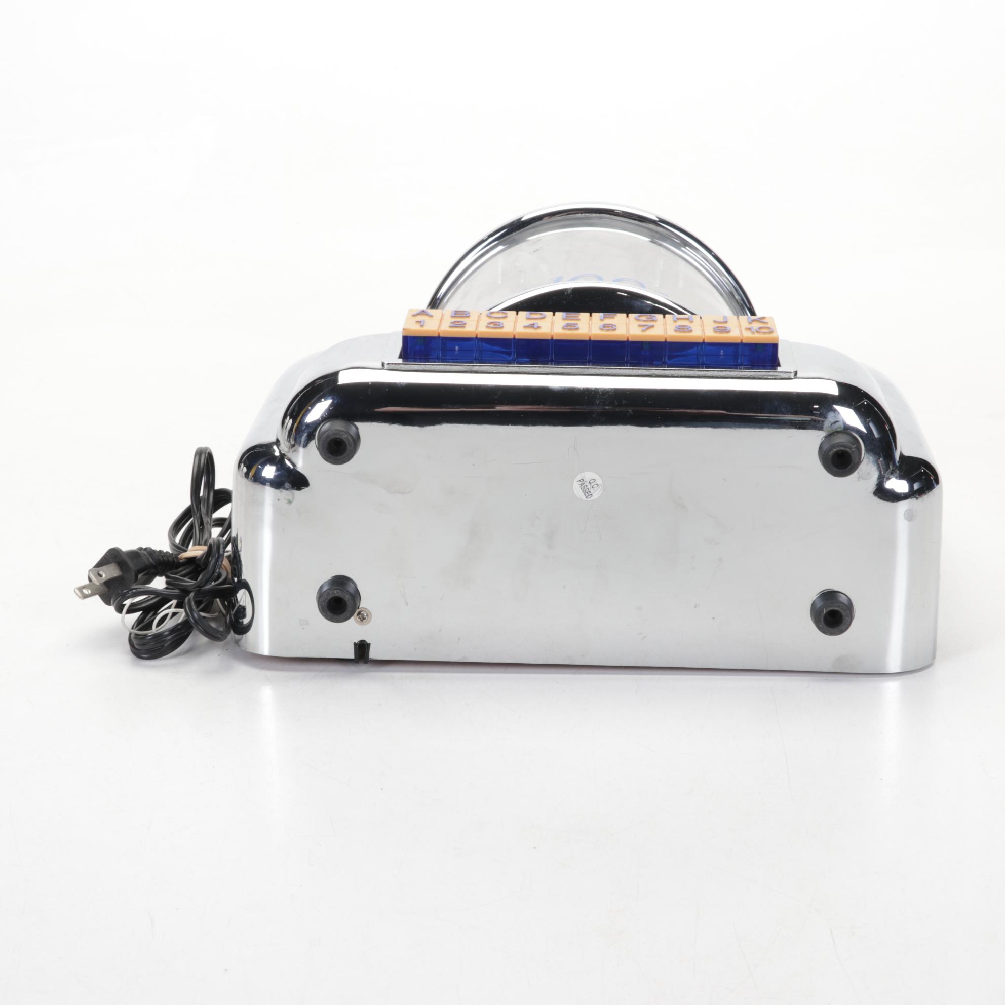 Rock-Ola Commercial Tabletop Jukebox and Thomas Reproduction Collector's Radio