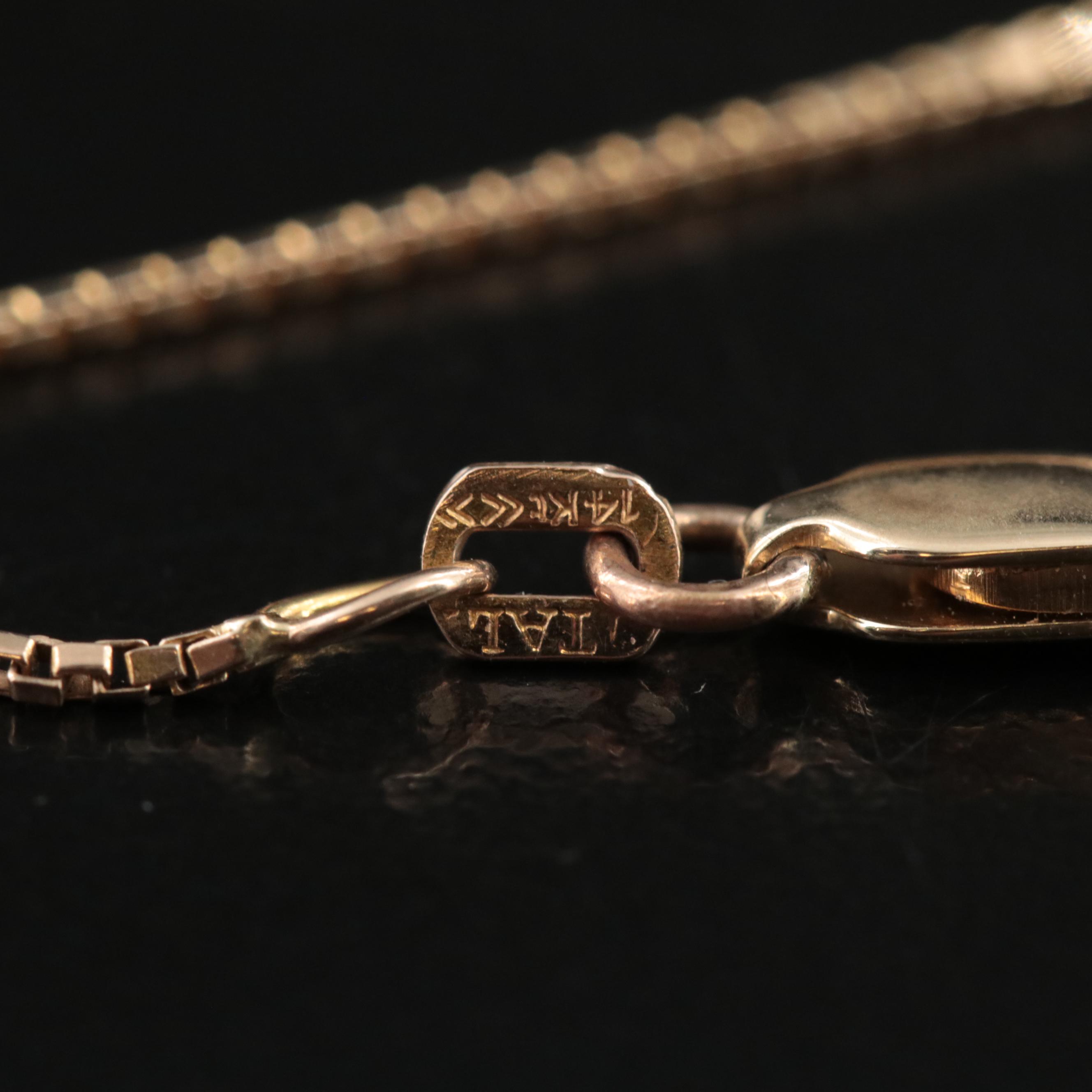 14K Articulated Cuckoo Clock Pendant Necklace