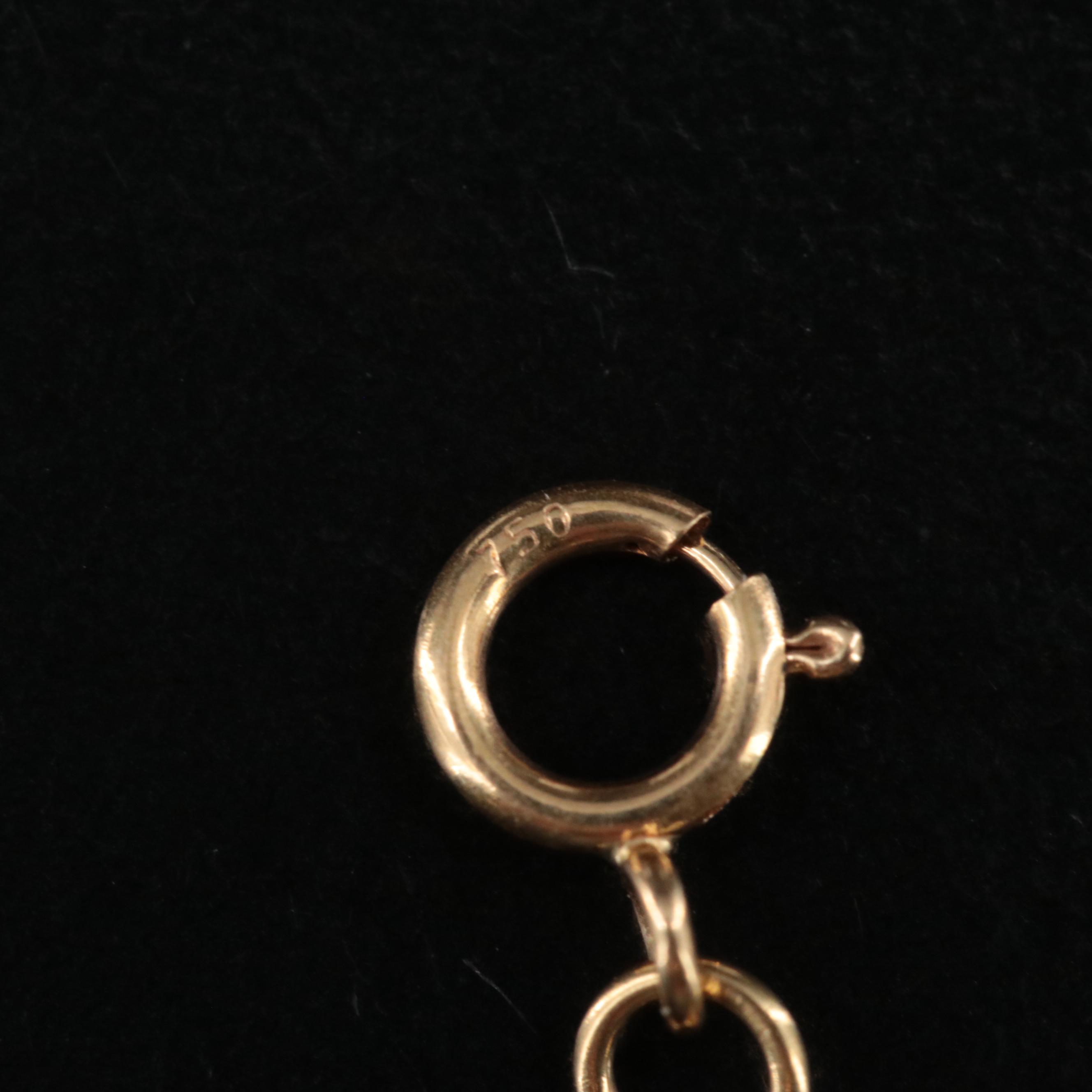 Elsa Peretti for Tiffany & Co. "Open Heart" 18K 0.06 CTW Fancy Diamond Necklace