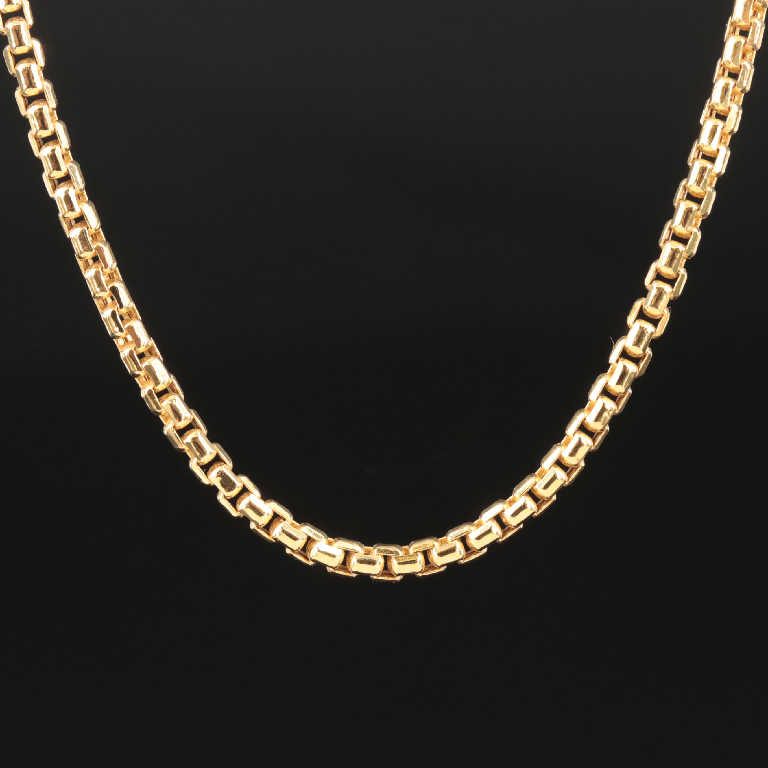14K Box Chain Necklace