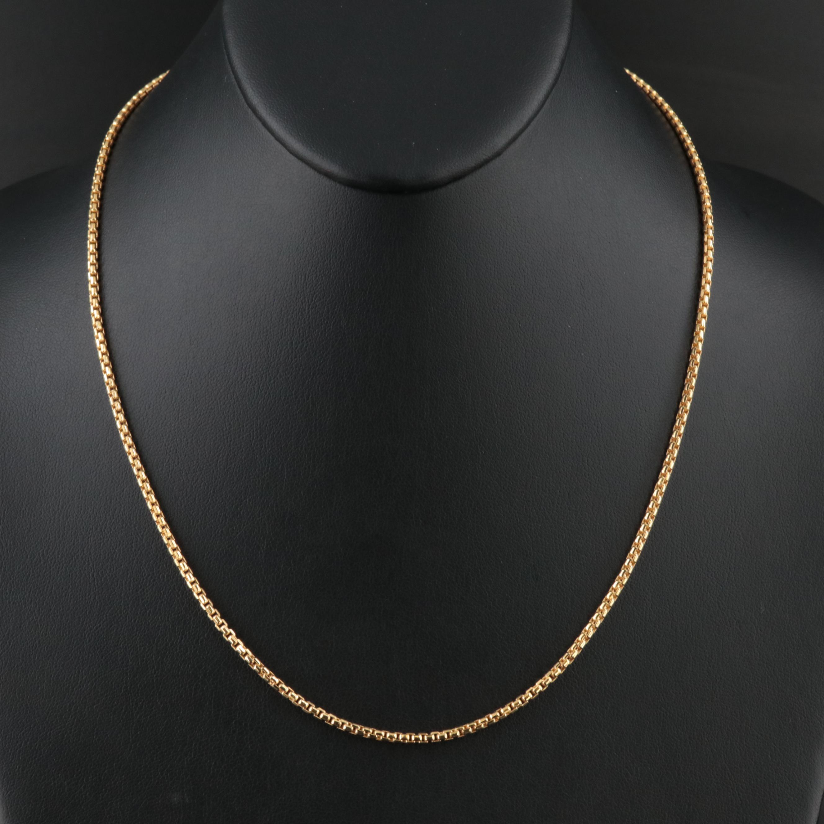 14K Box Chain Necklace