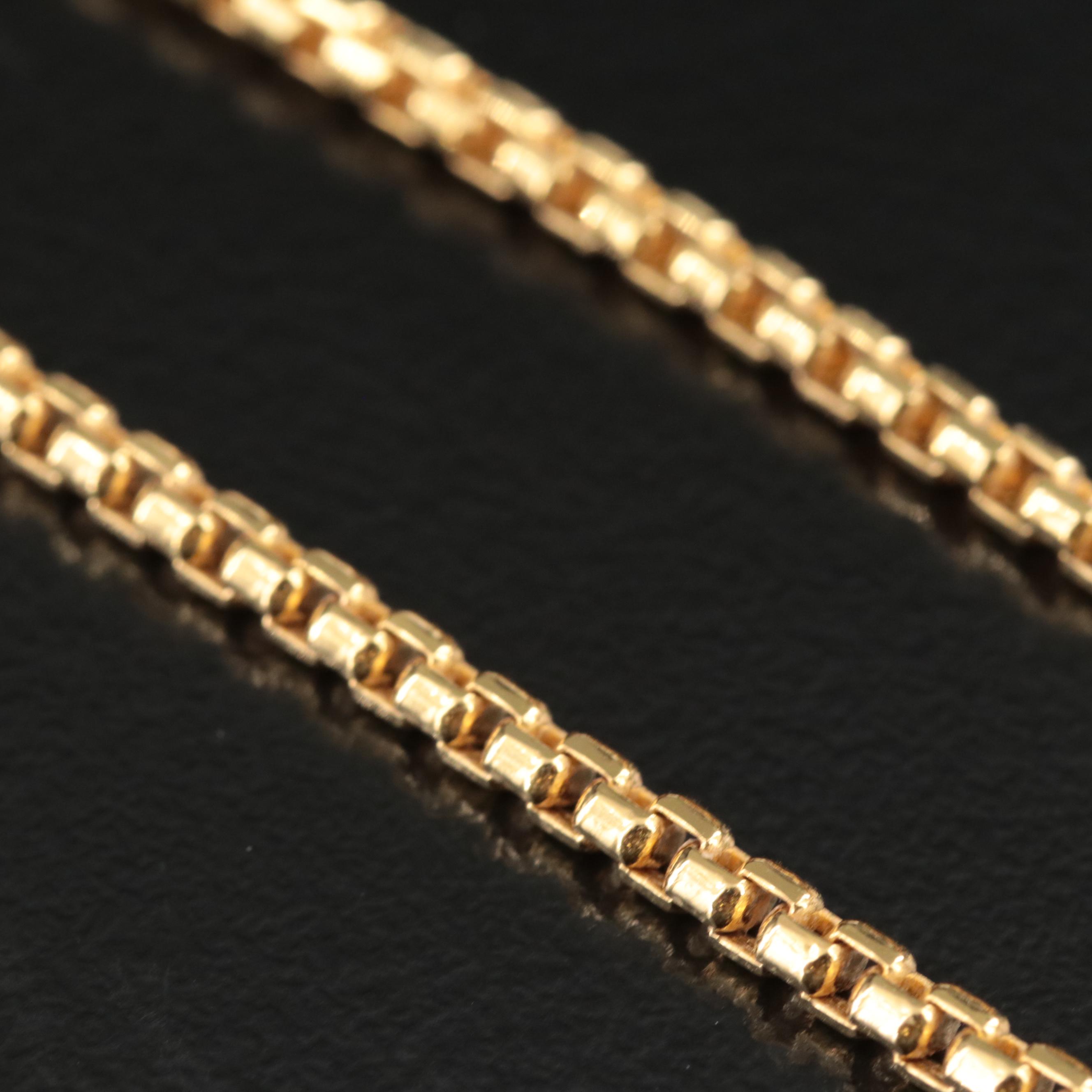 14K Box Chain Necklace