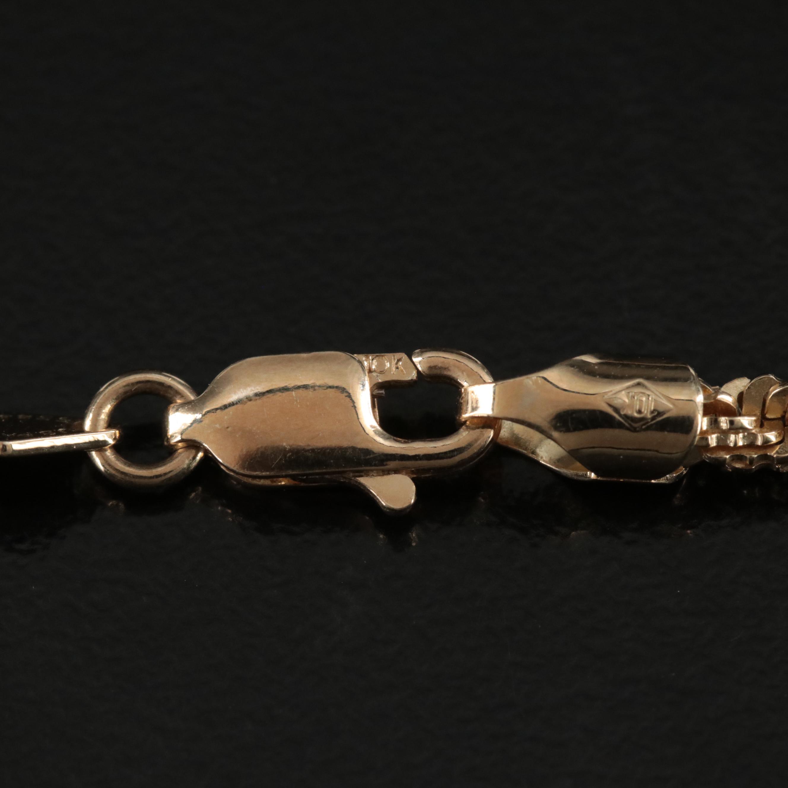 10K Rope Sparkle Chain Necklace