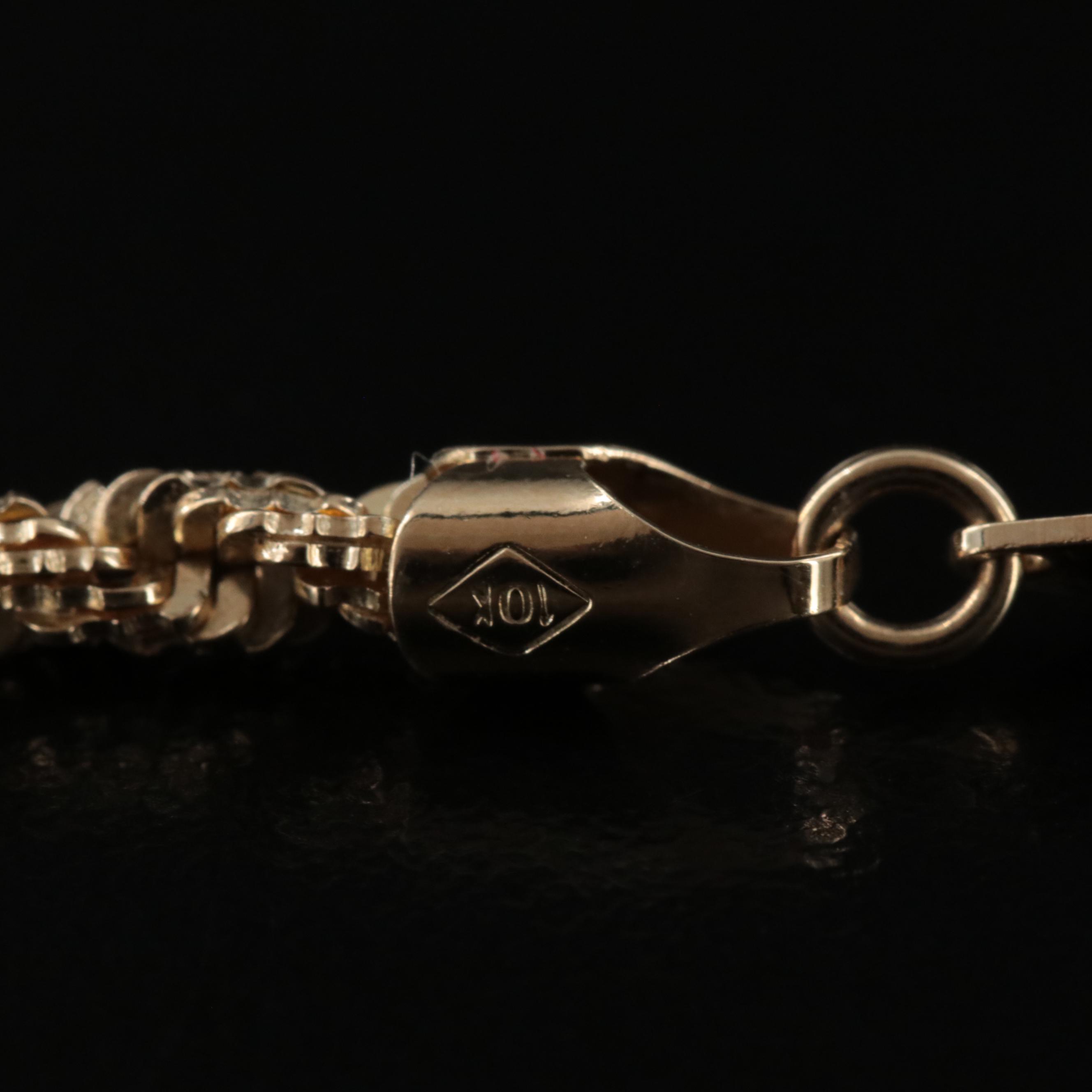 10K Rope Sparkle Chain Necklace