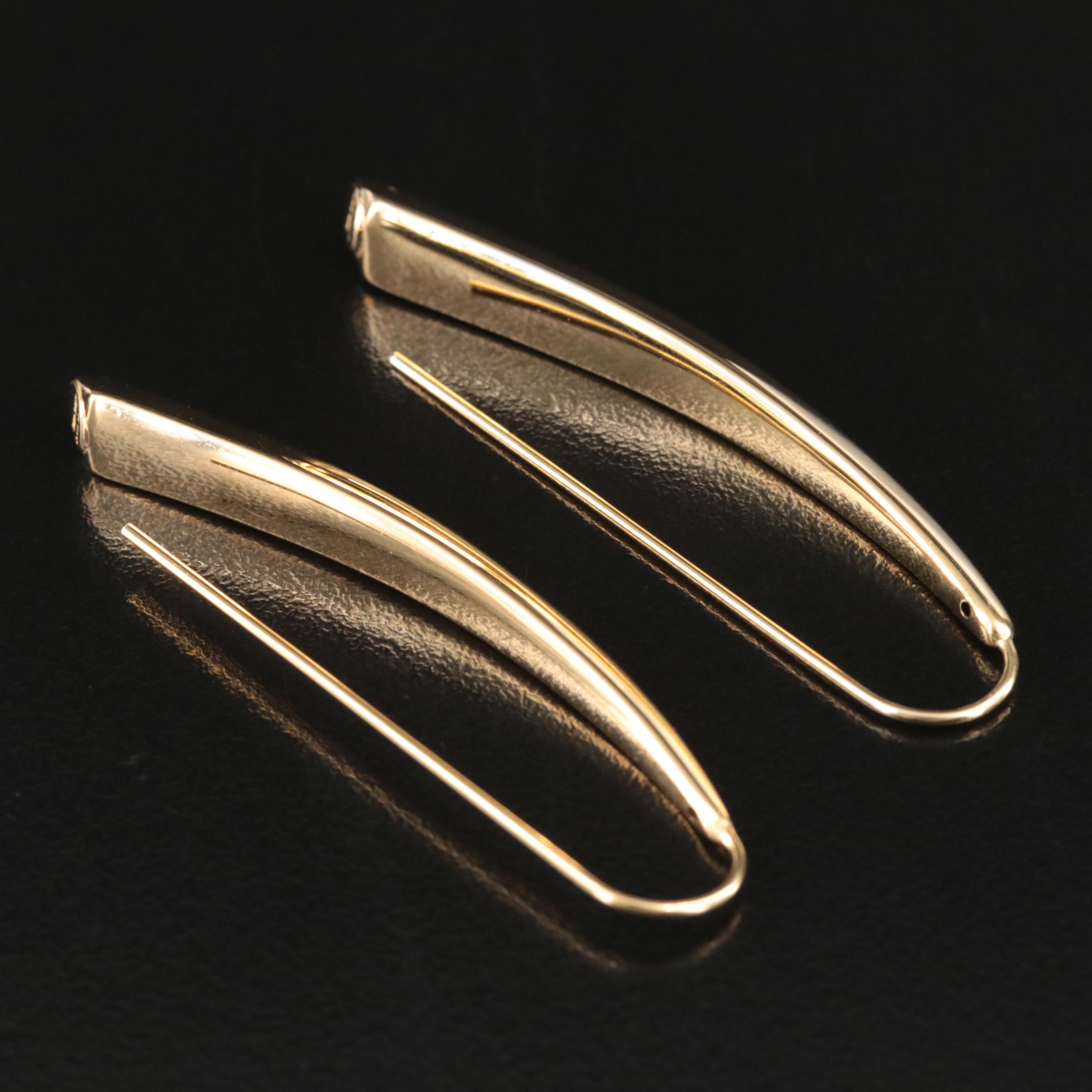 14K Spear Earrings