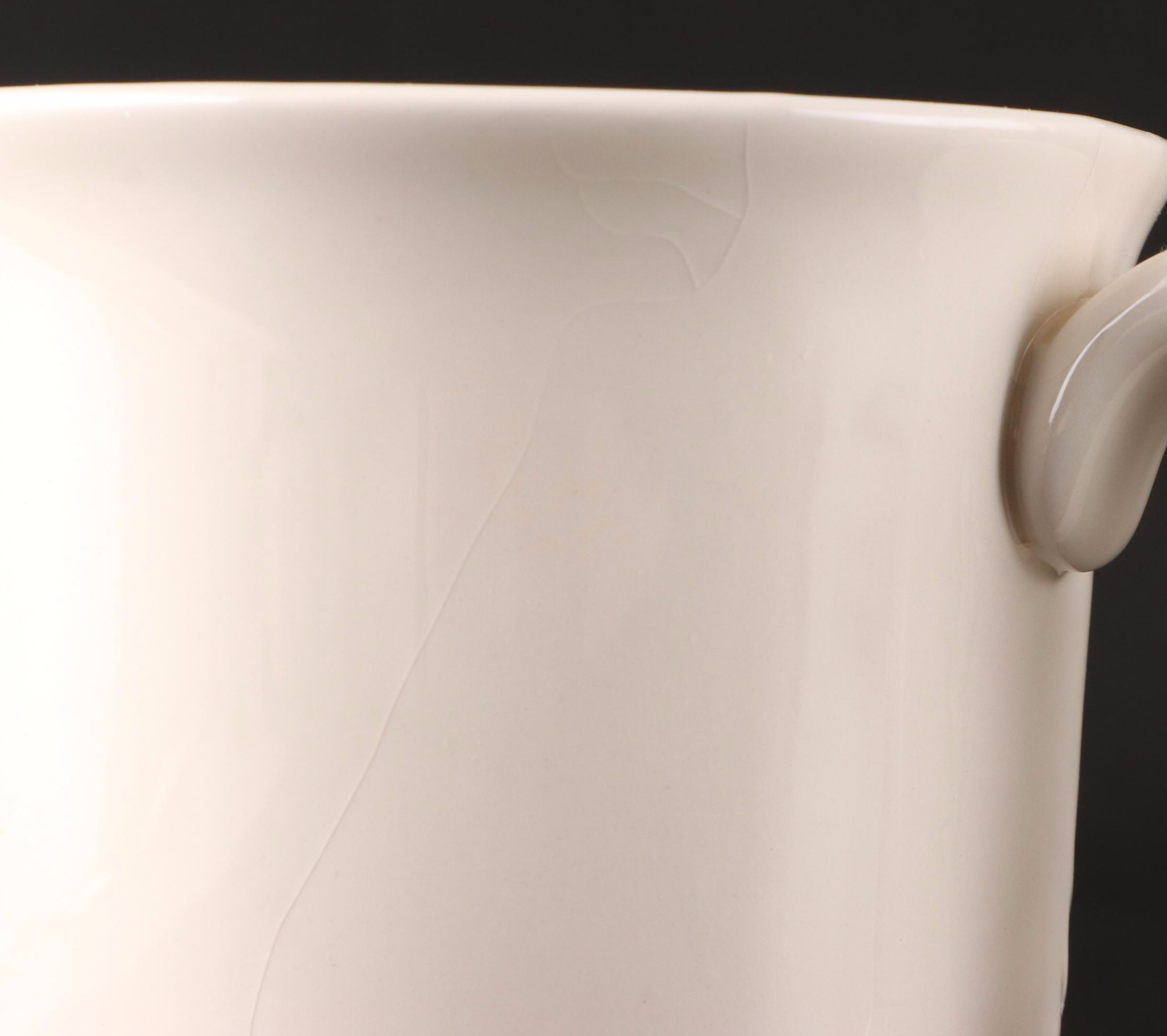 Sonoma Home Goods Embossed Pinecone Ceramic Mugs