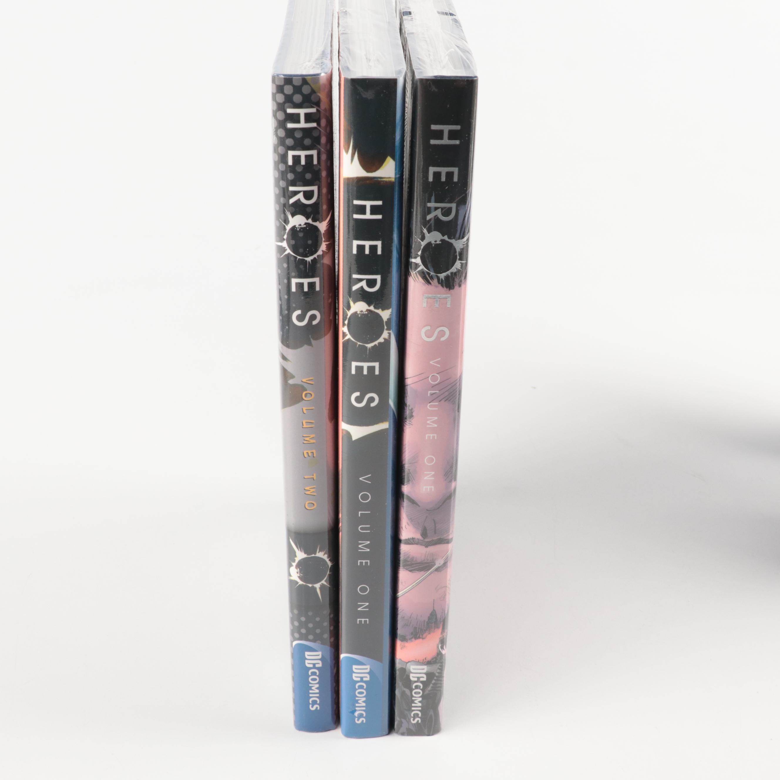 DC Comics "Heroes" Graphic Novels with Topps Trading Cards and Poster