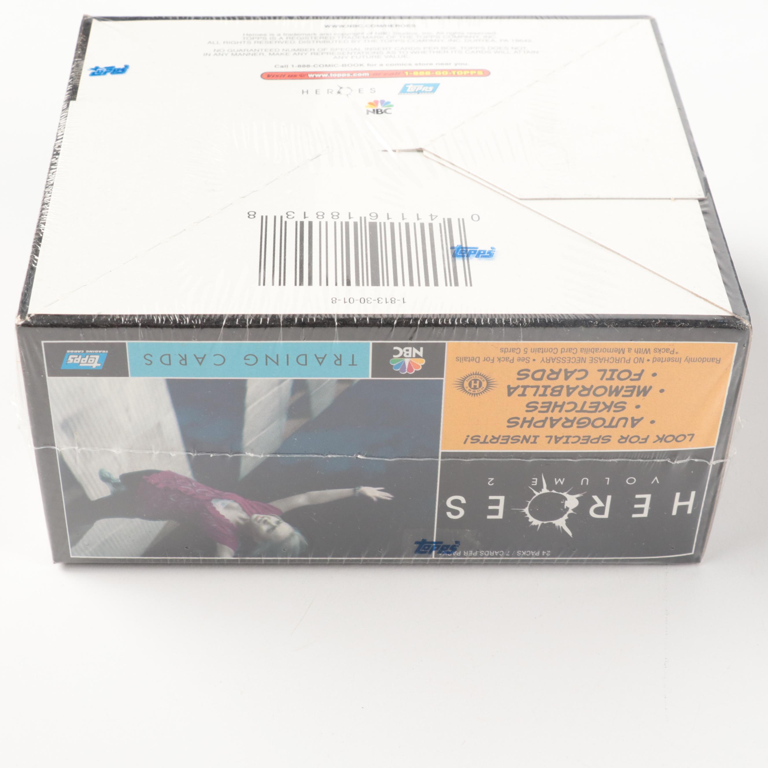 DC Comics "Heroes" Graphic Novels with Topps Trading Cards and Poster