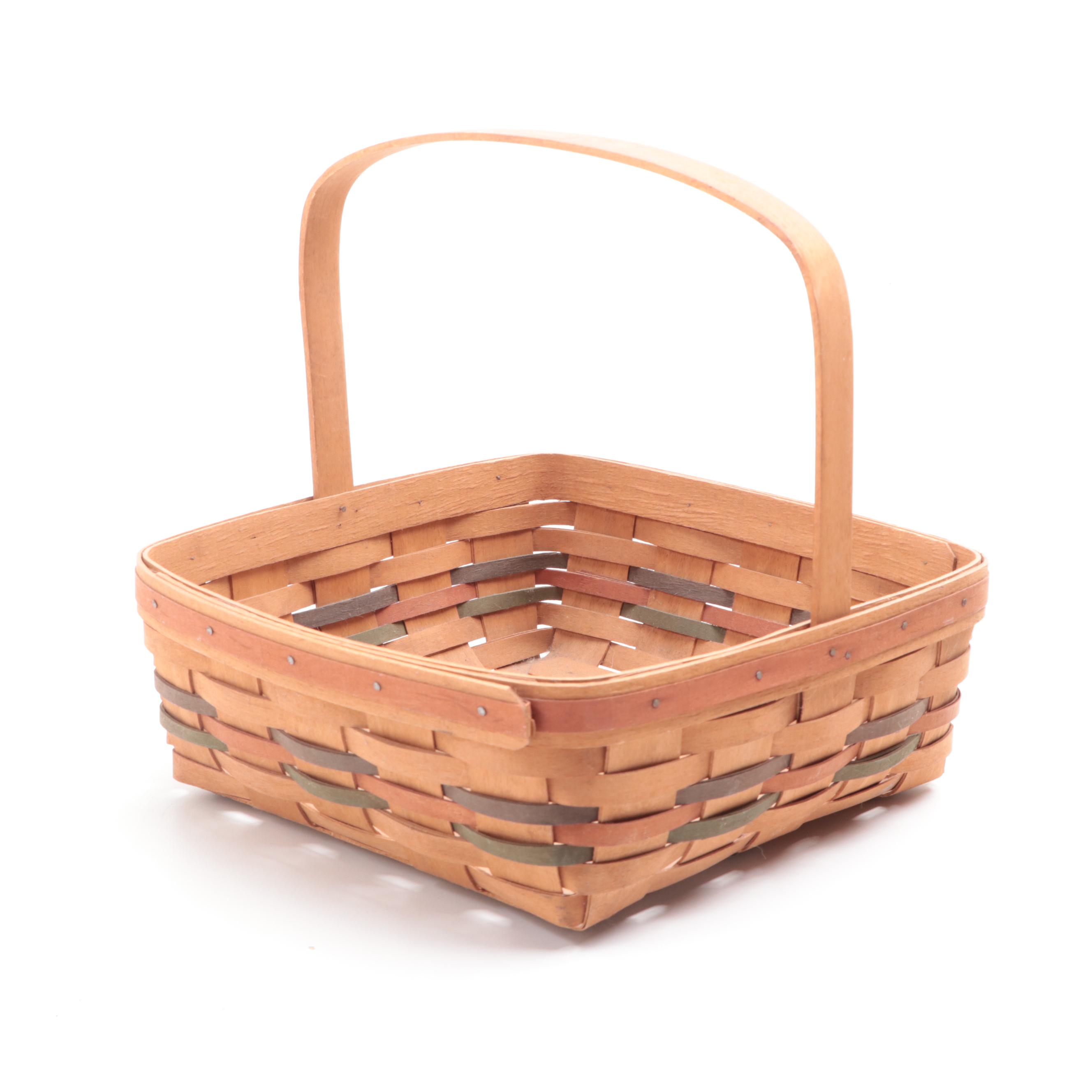 Longaberger Handmade Woven Maple Baskets With Other Baskets