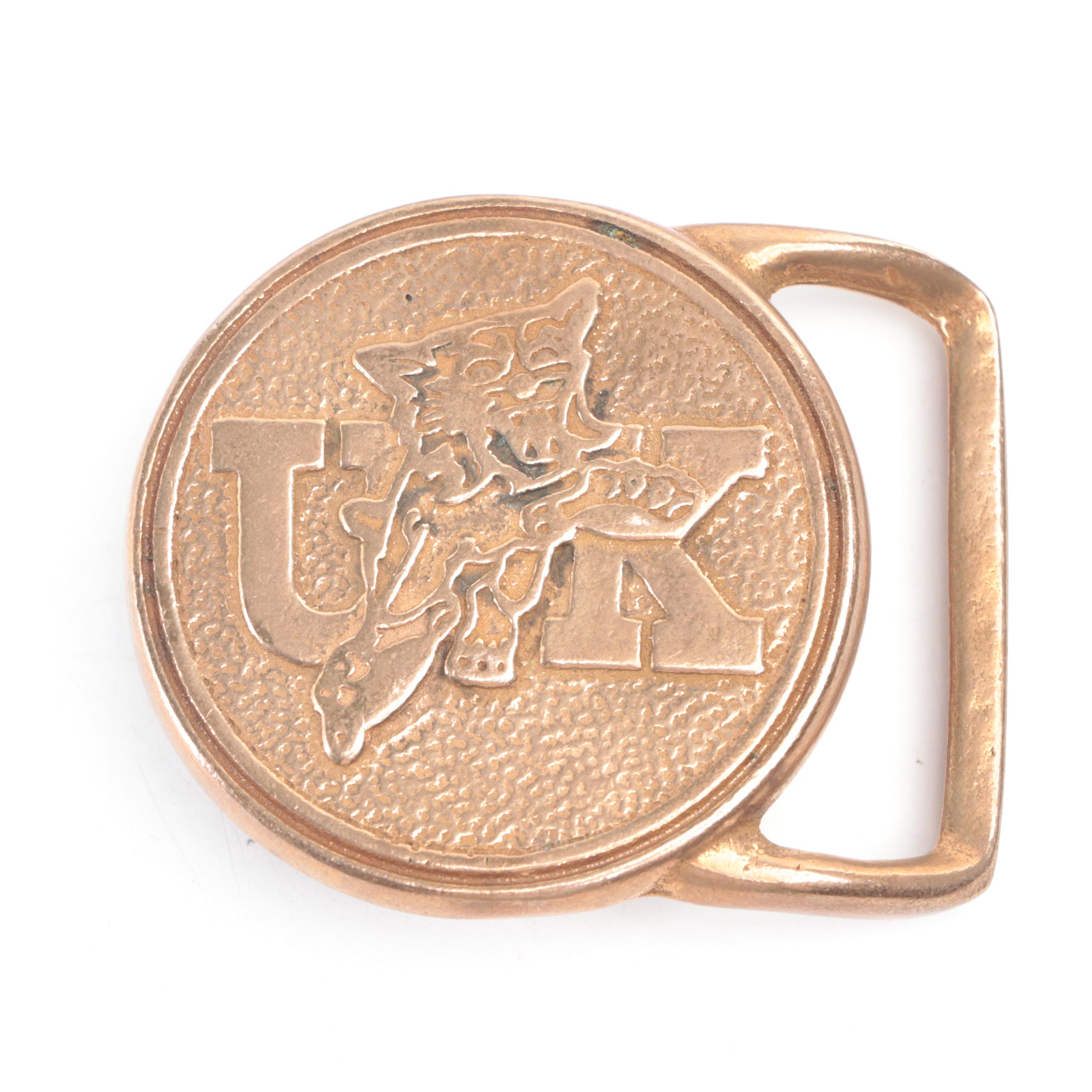Back Woods Buckle Co. Bronze U. K. Wildcats Belt Buckles