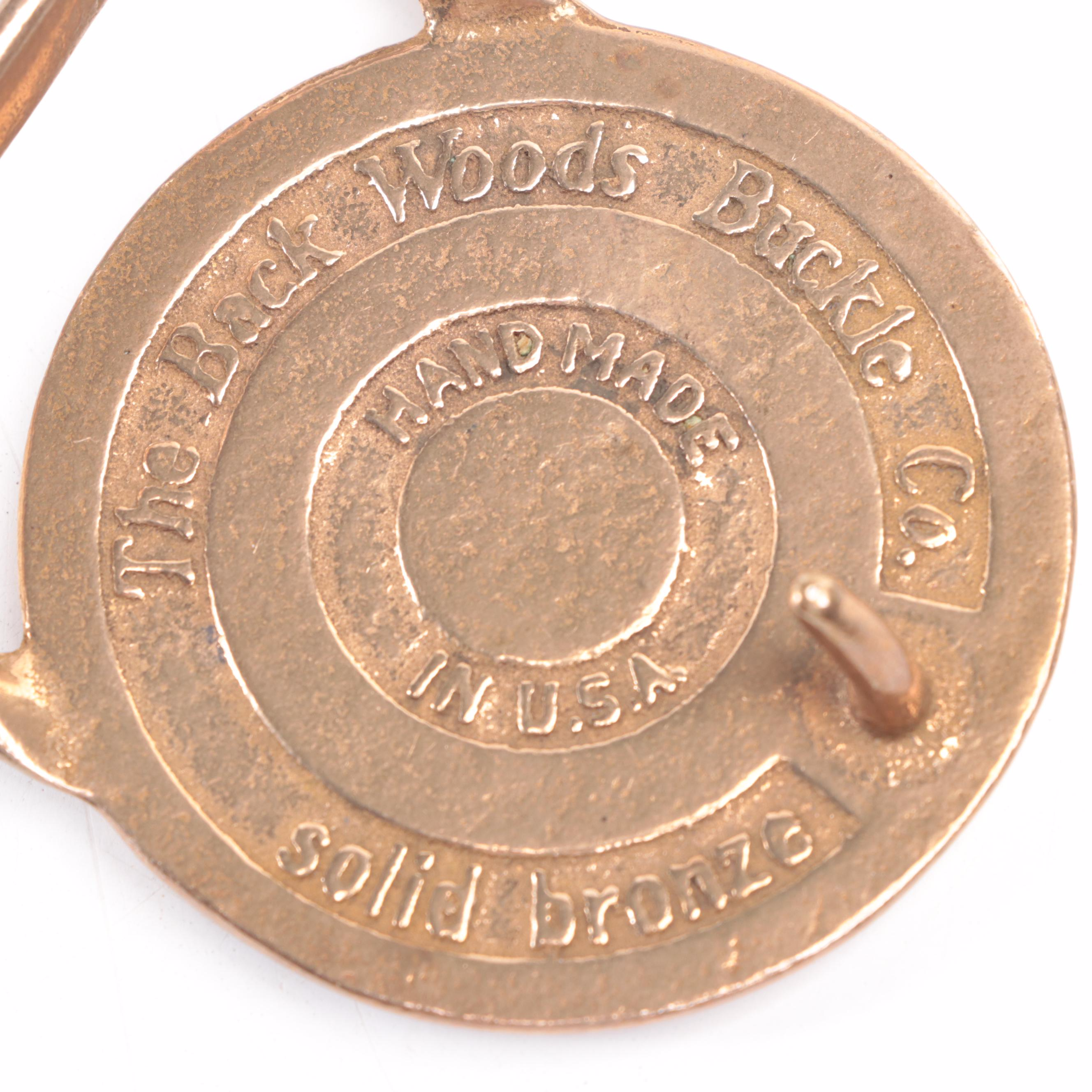 Back Woods Buckle Co. Bronze U. K. Wildcats Belt Buckles