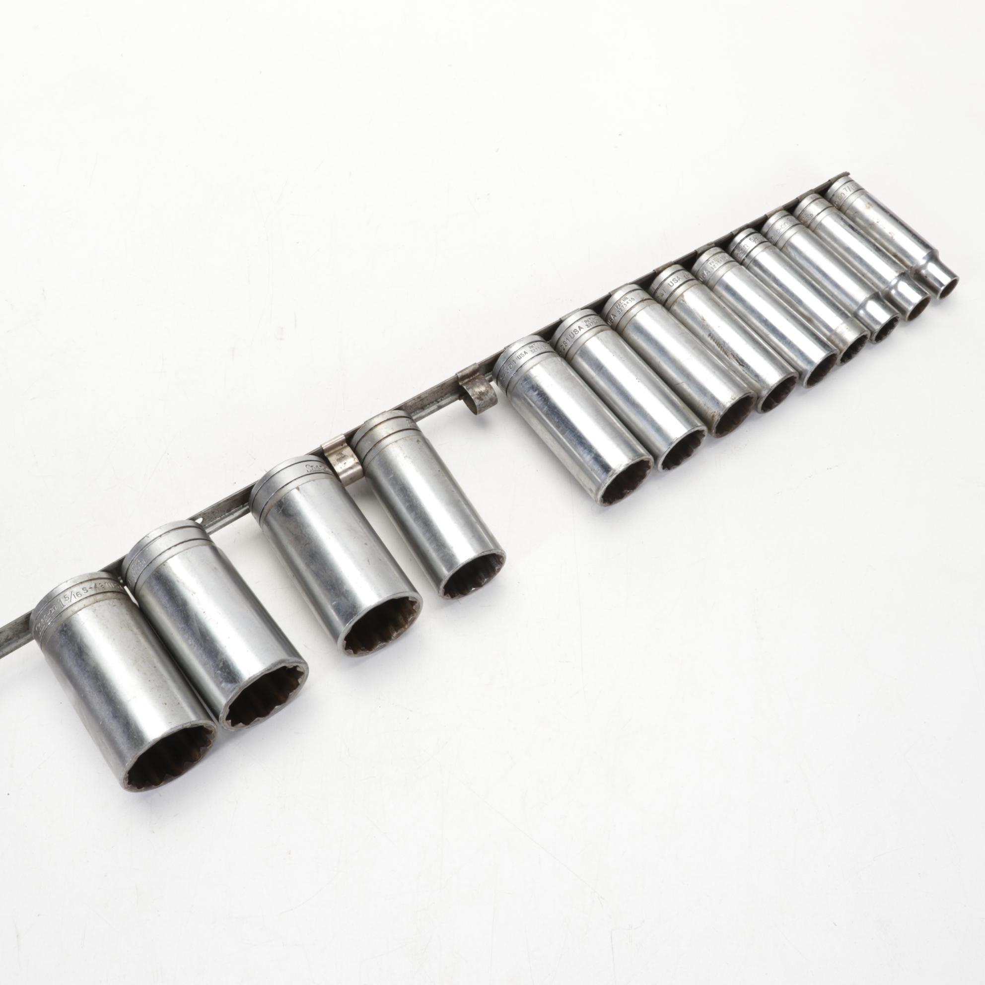 Snap-on Metal Socket Wrench Set