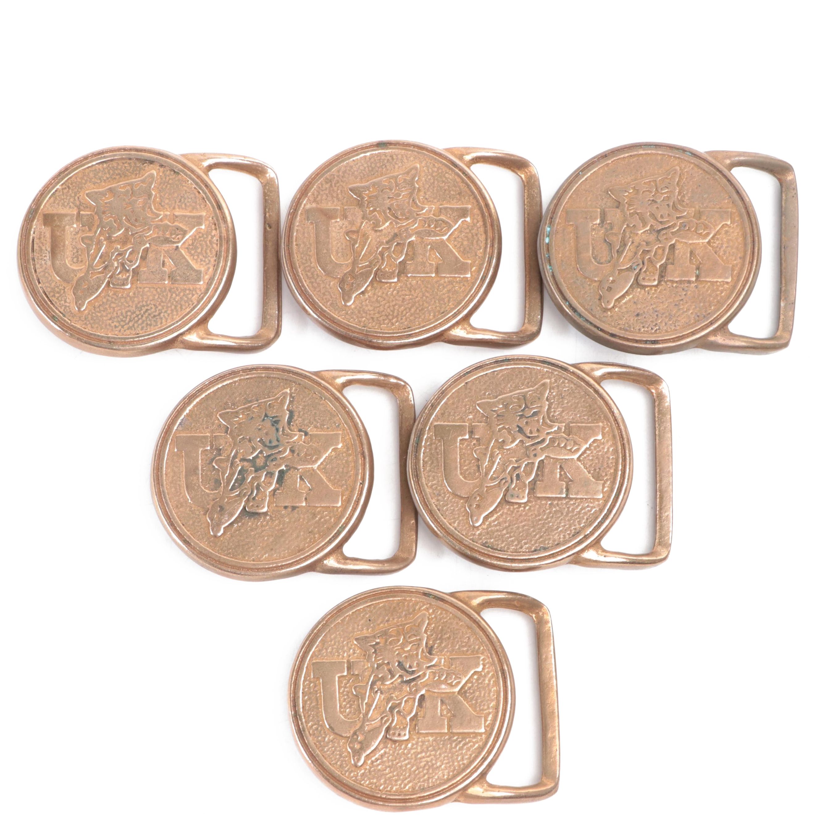 Back Woods Buckle Co. Bronze U. K. Wildcats Belt Buckles