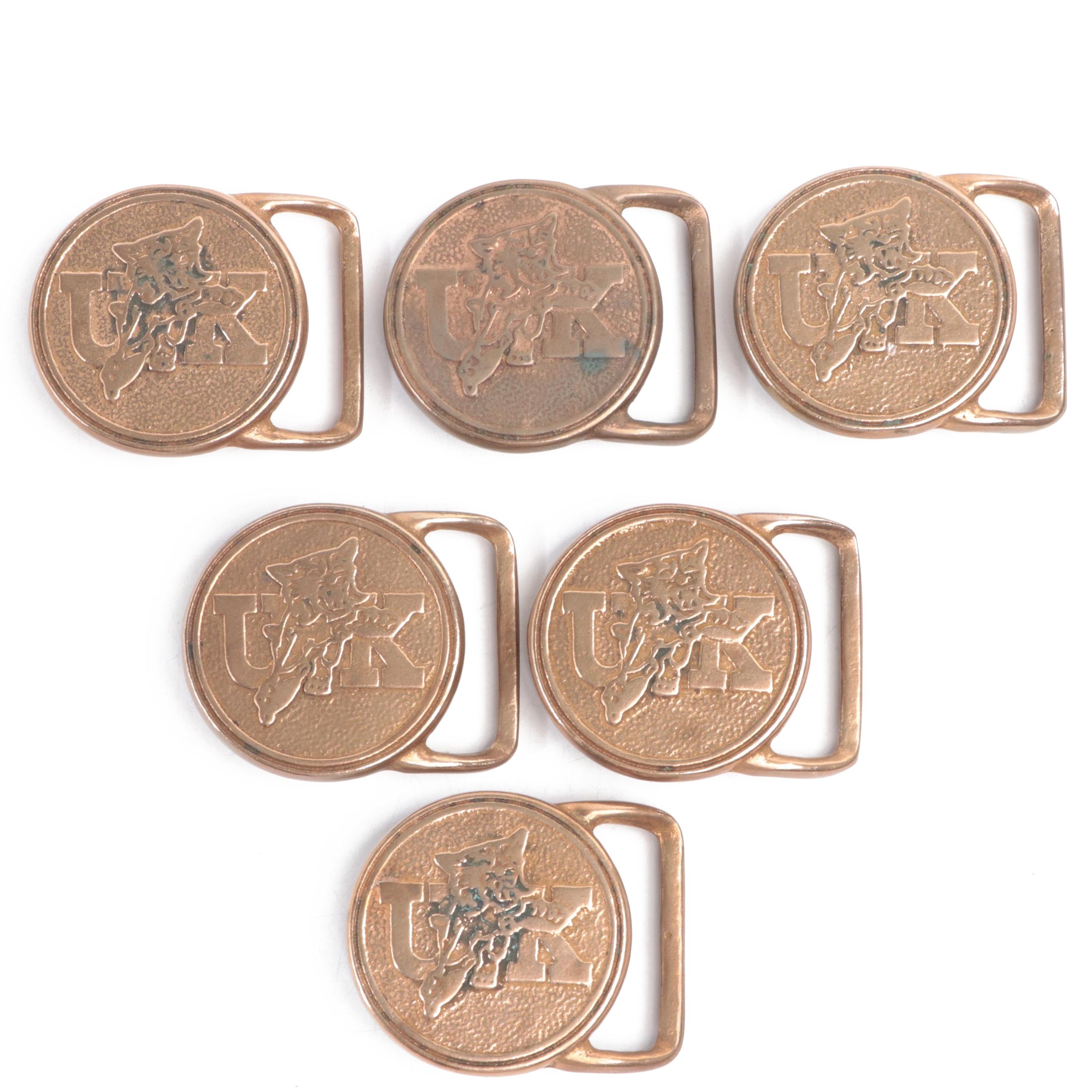 Back Woods Buckle Co. Bronze U. K. Wildcats Belt Buckles