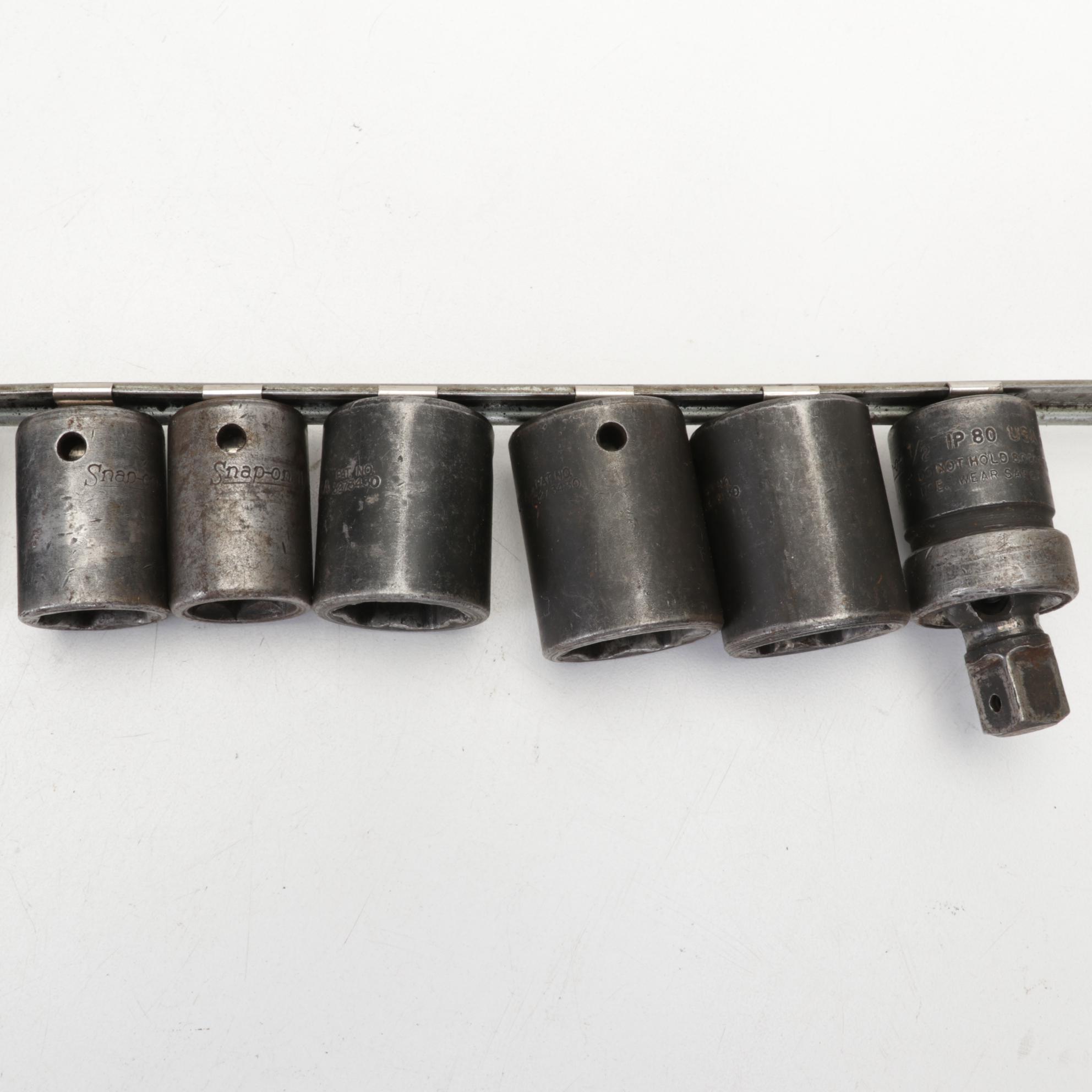 Snap-on Metal Wrench and Sockets