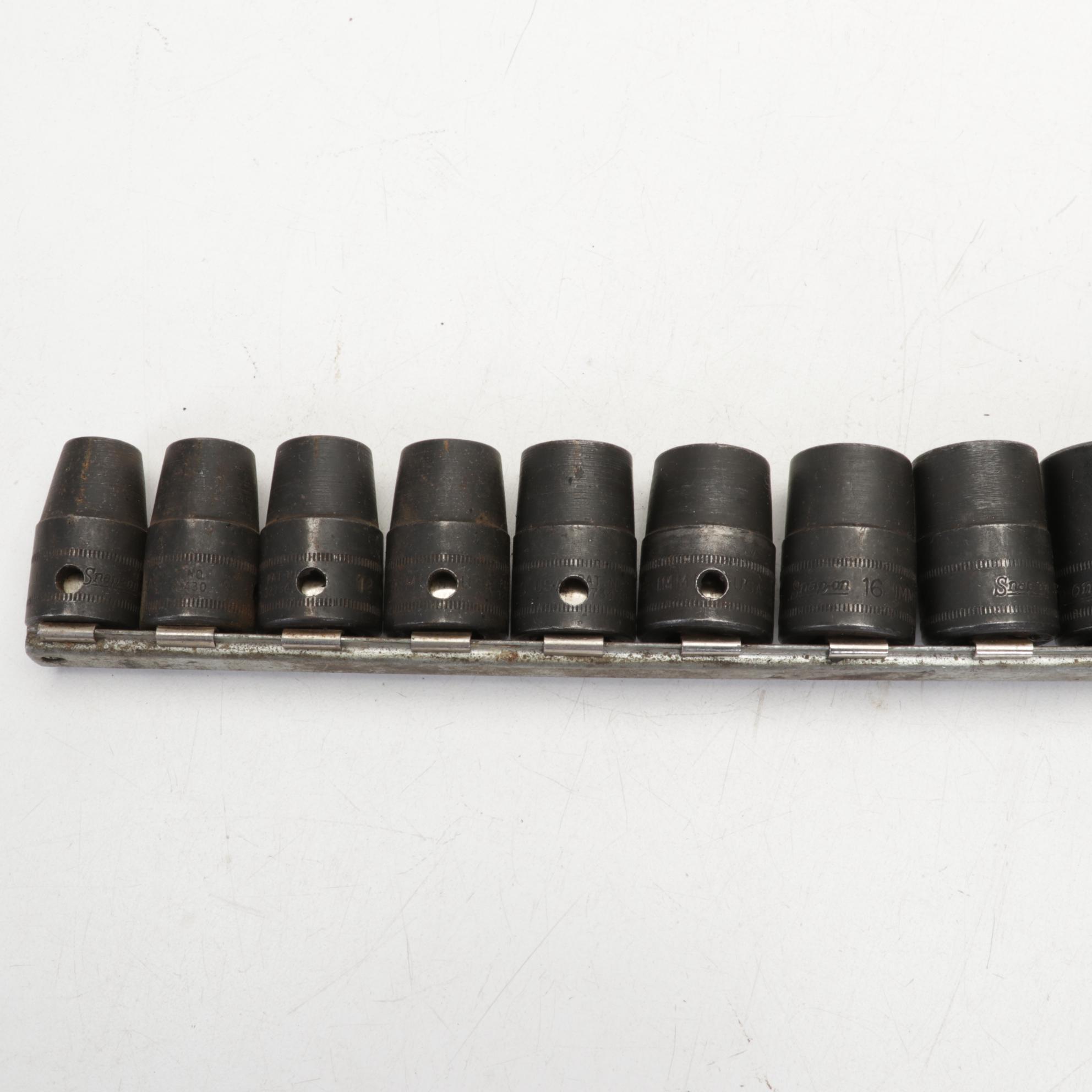 Snap-on Metal Wrench and Sockets