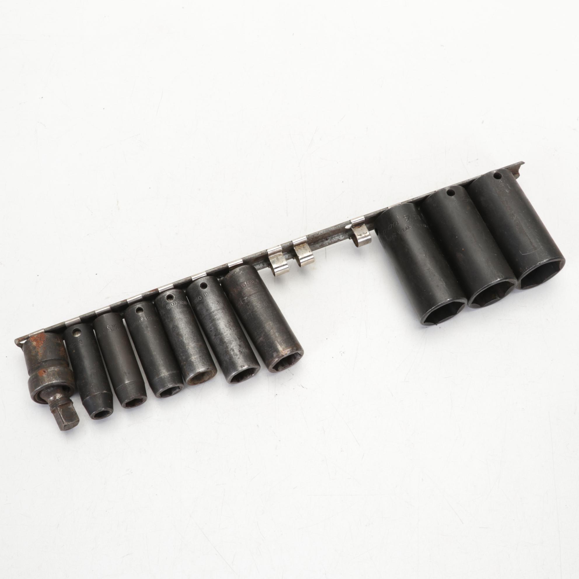 Snap-on Metal Wrench and Sockets