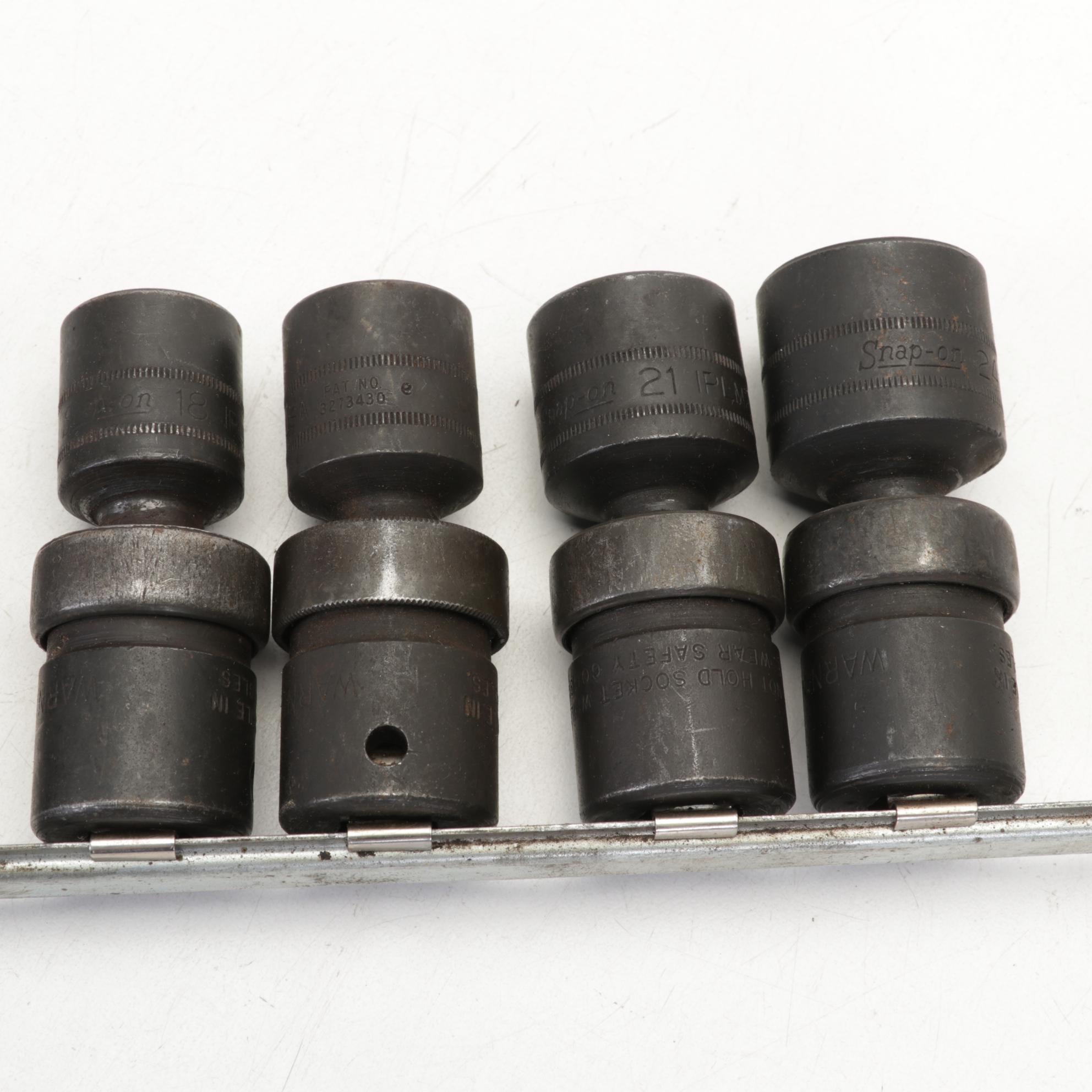 Snap-on Metal Wrench and Sockets