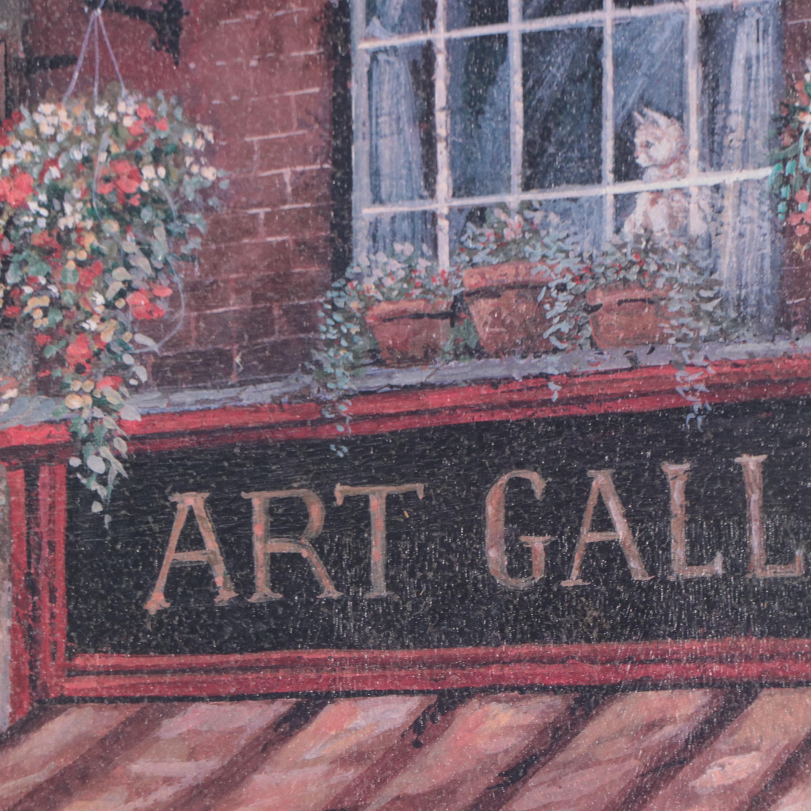 Offset Lithograph After Ruane Manning "Doug's Art Gallery"