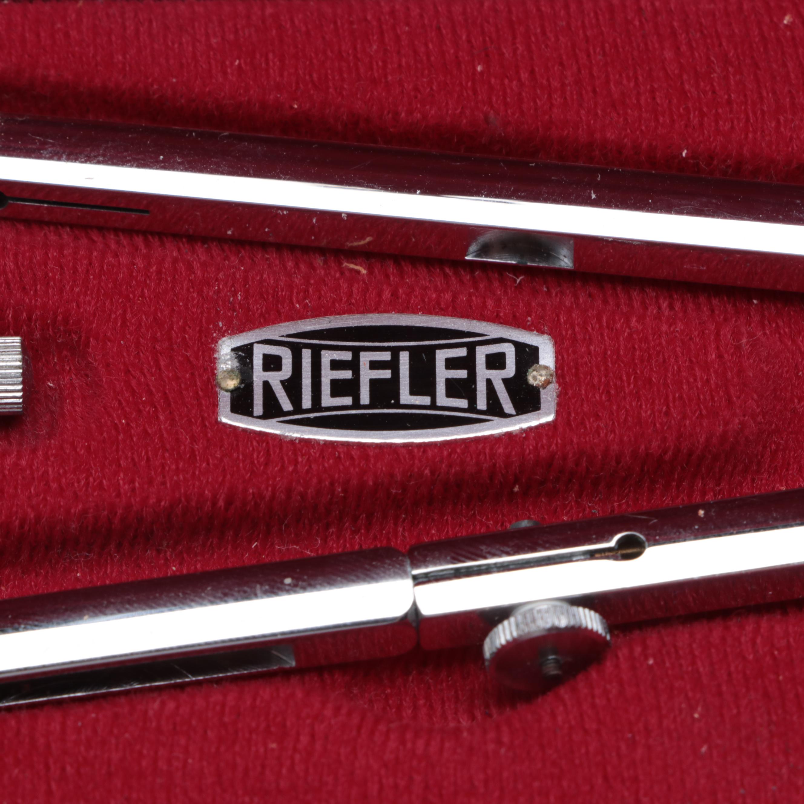 Riefler German Drafting Set with Case, Mid-20th Century