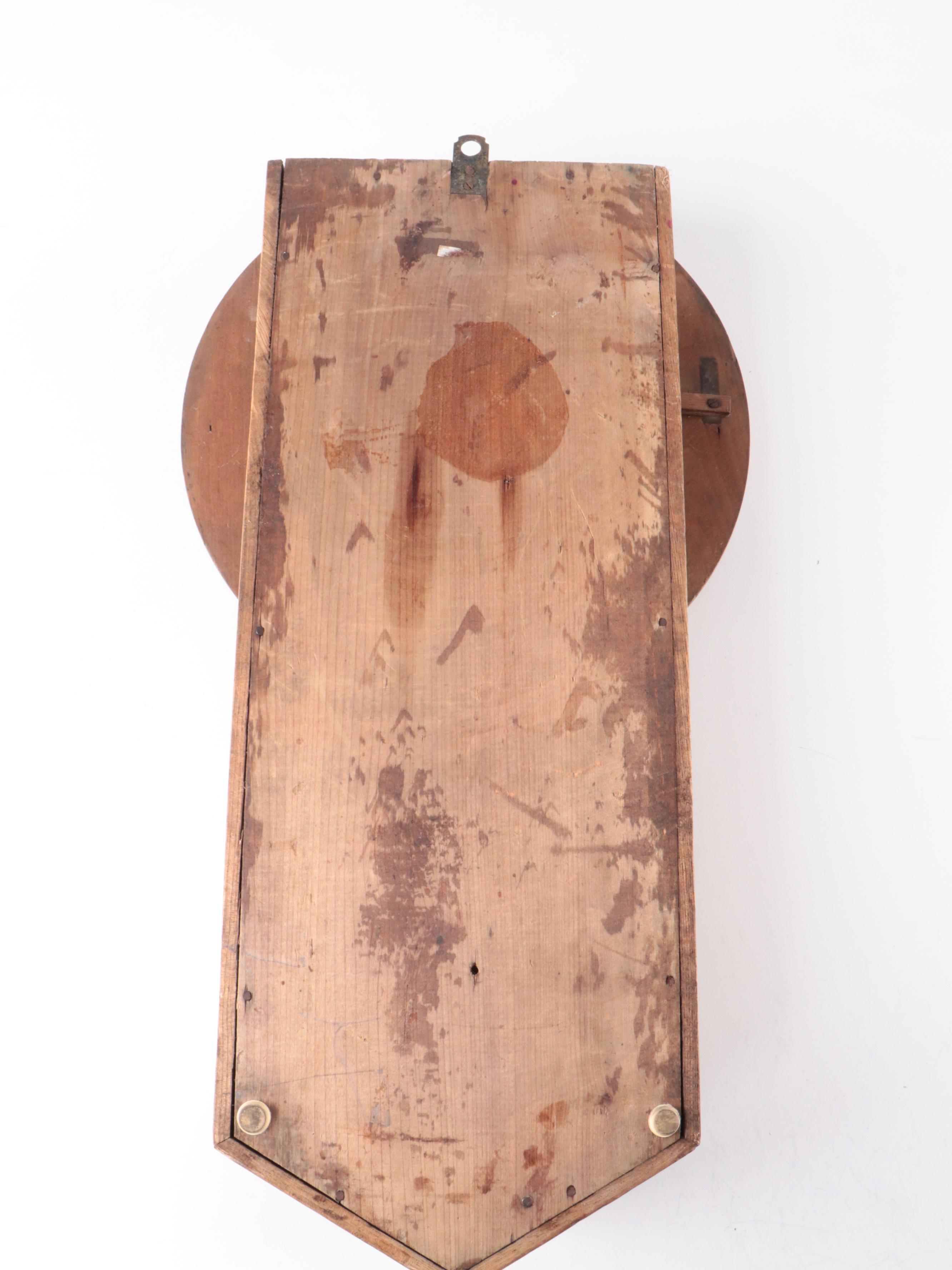 Victorian Schoolhouse Style Oak Regulator Clock