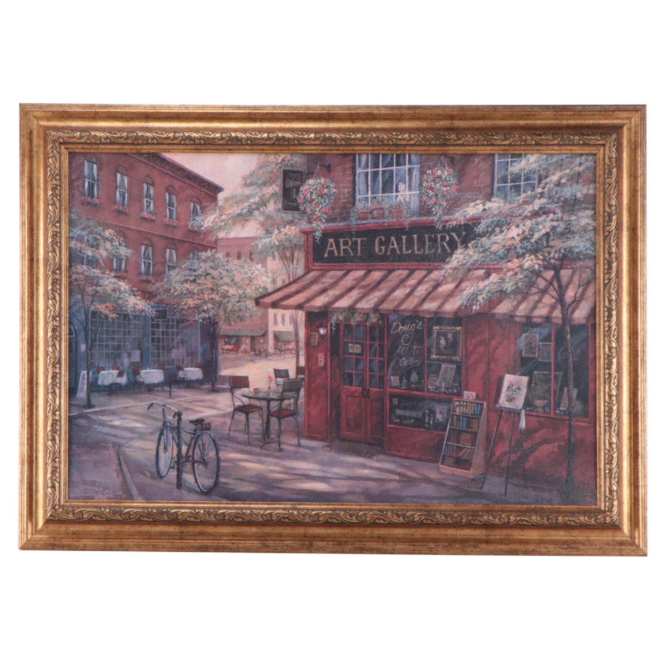 Offset Lithograph After Ruane Manning "Doug's Art Gallery"