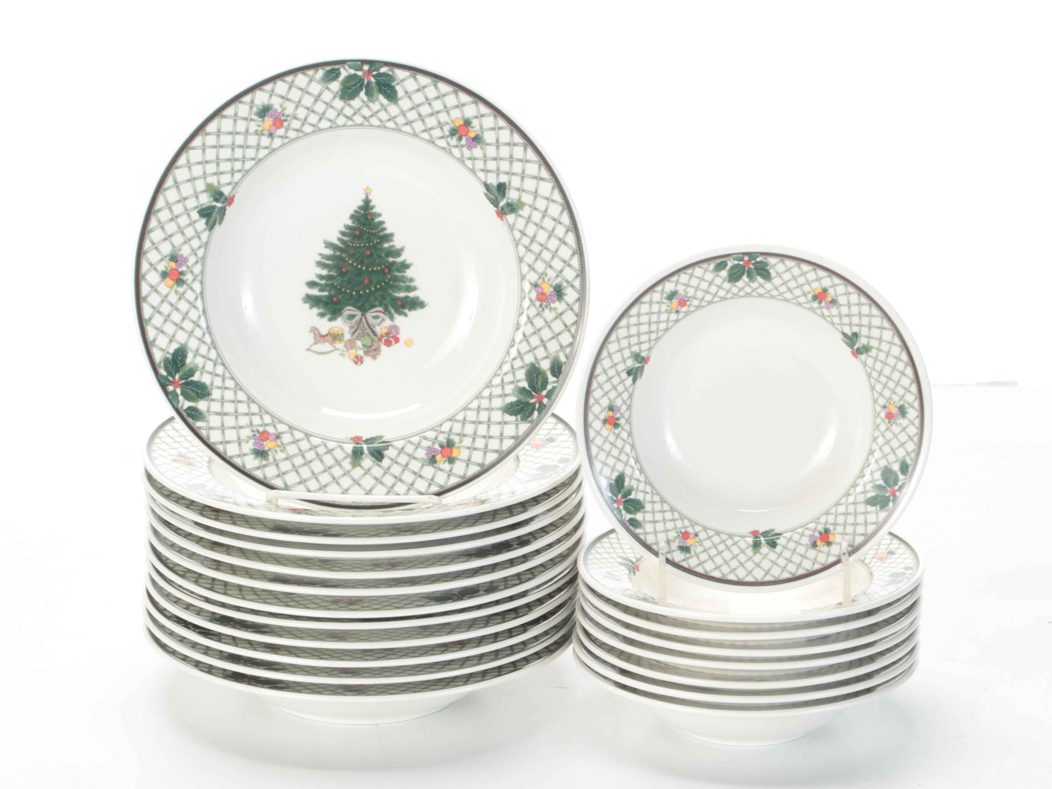 Mikasa "Christmas Story" Ceramic Dinnerware and Serveware, 1993-2004