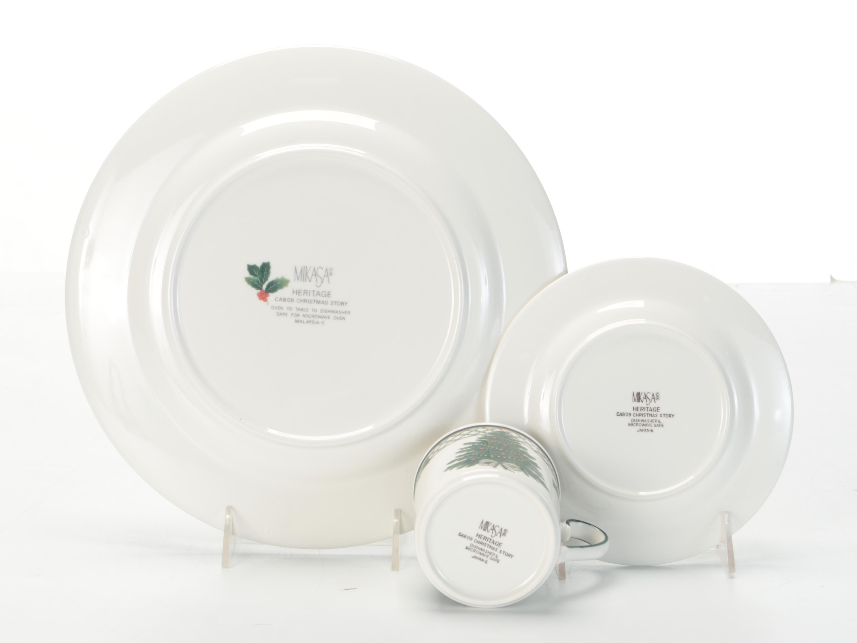 Mikasa "Christmas Story" Ceramic Dinnerware and Serveware, 1993-2004