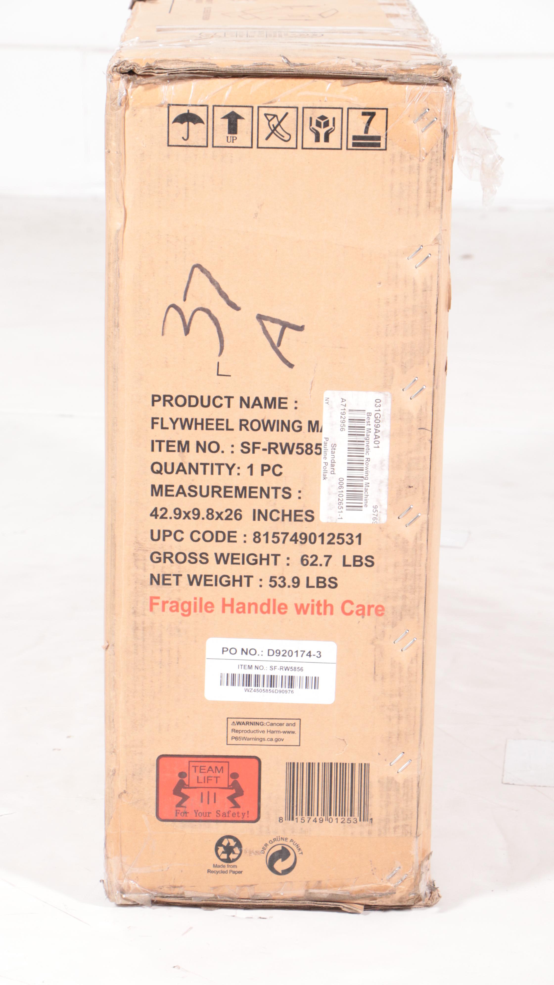 Foldable Flywheel Rowing Machine