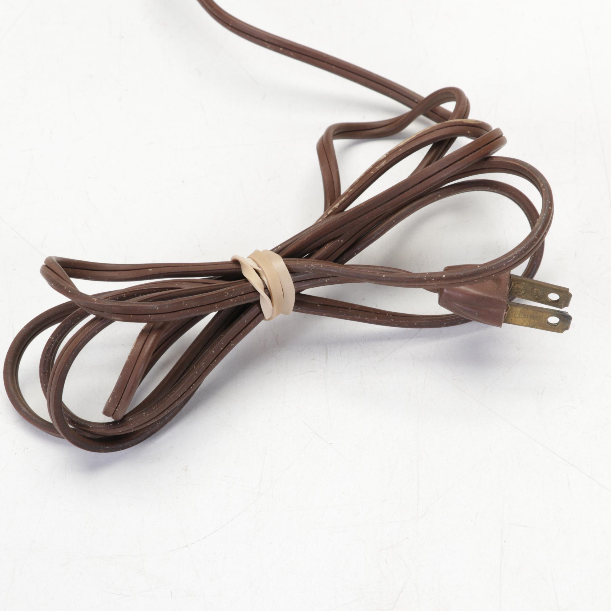 Mid-Century Atomic Style Lamps and Shades with Fiberglass Cone Uplight