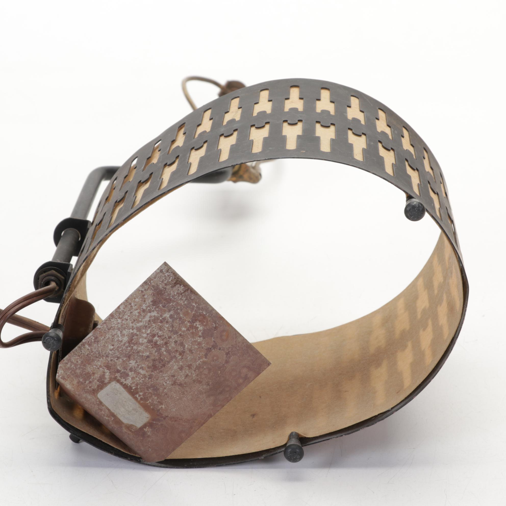 Mid-Century Atomic Style Lamps and Shades with Fiberglass Cone Uplight