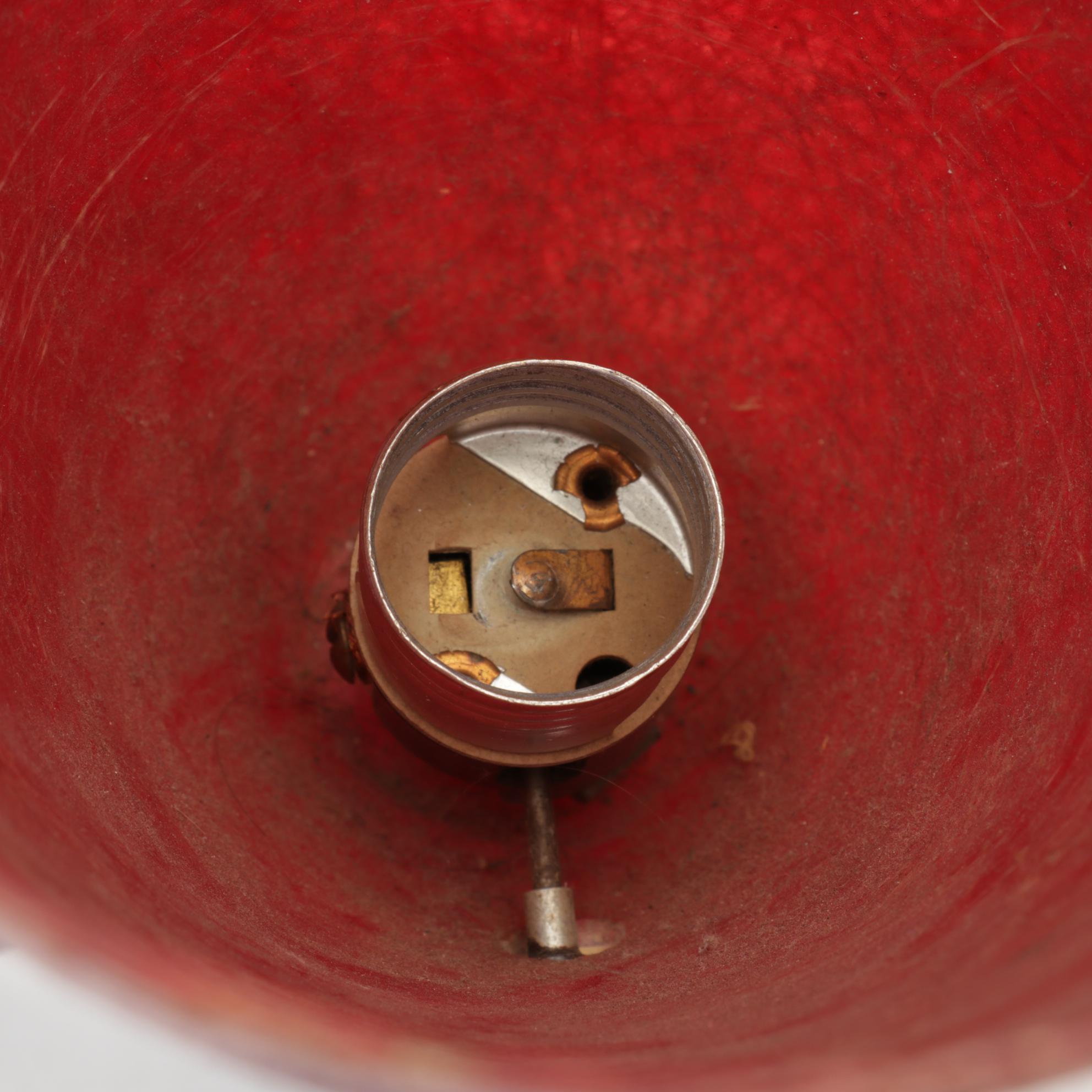 Mid-Century Atomic Style Lamps and Shades with Fiberglass Cone Uplight