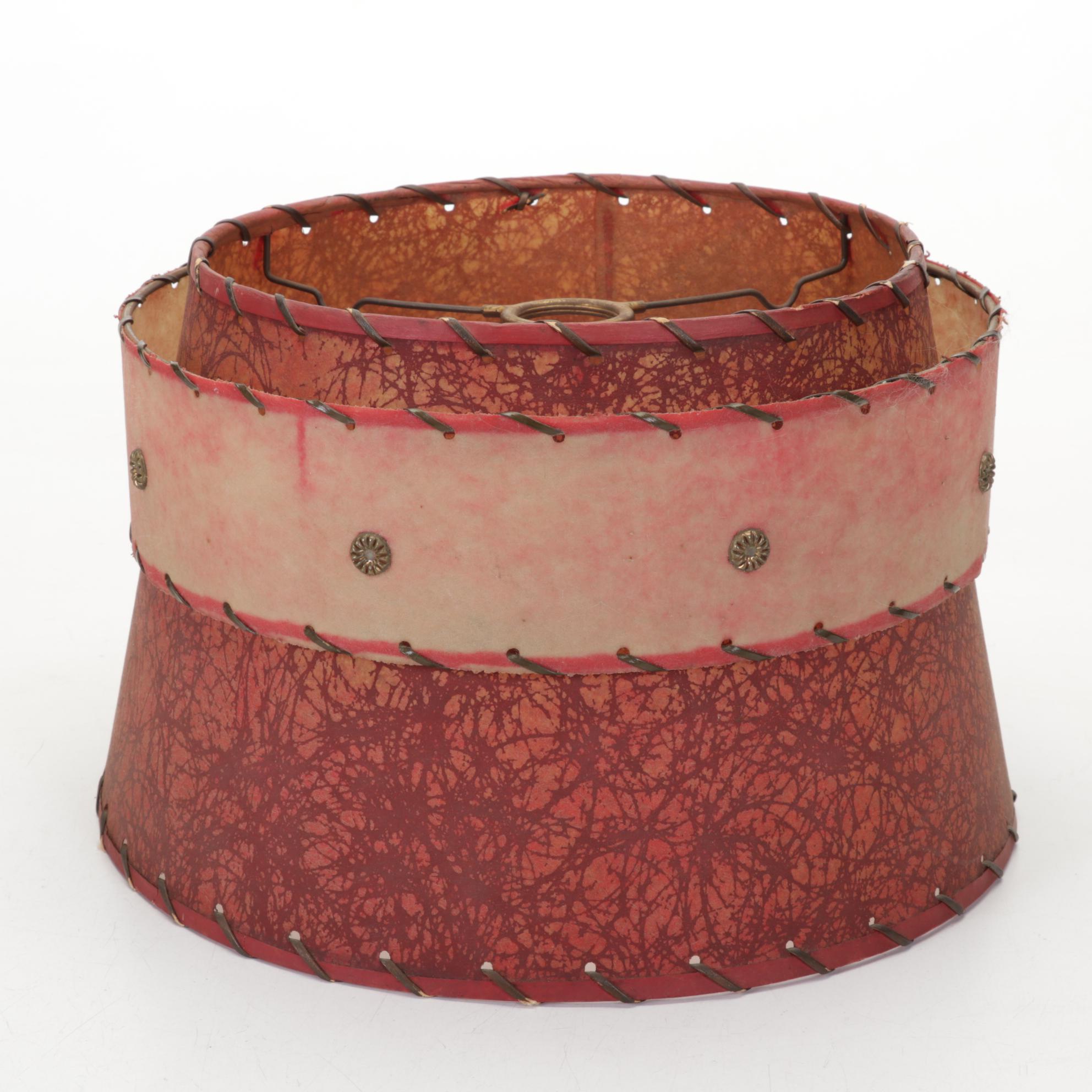 Mid-Century Atomic Style Lamps and Shades with Fiberglass Cone Uplight