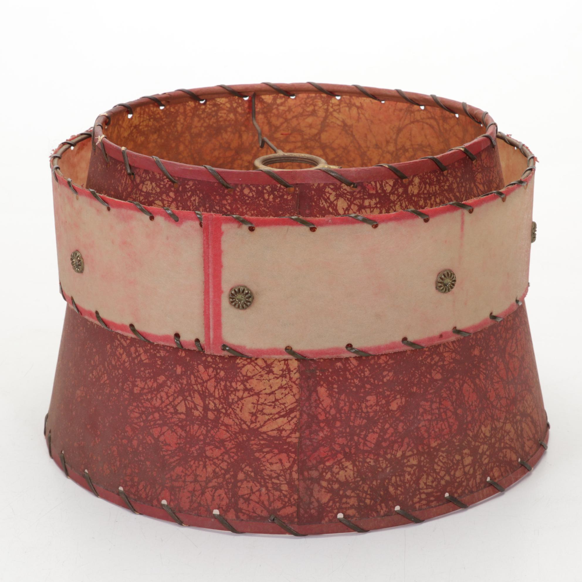 Mid-Century Atomic Style Lamps and Shades with Fiberglass Cone Uplight