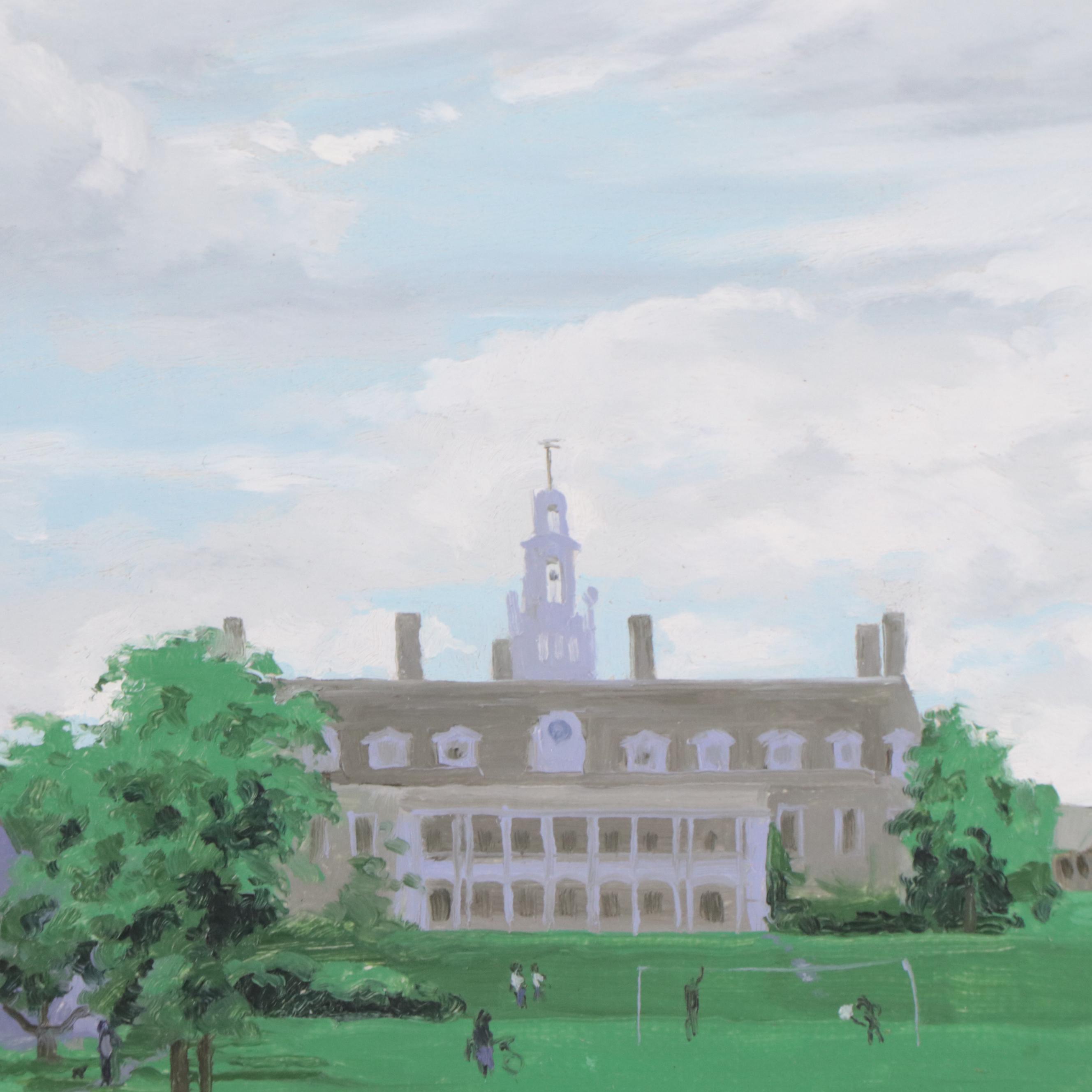 Tom Lohre Oil Painting "Bennington College, Vermont," 1992