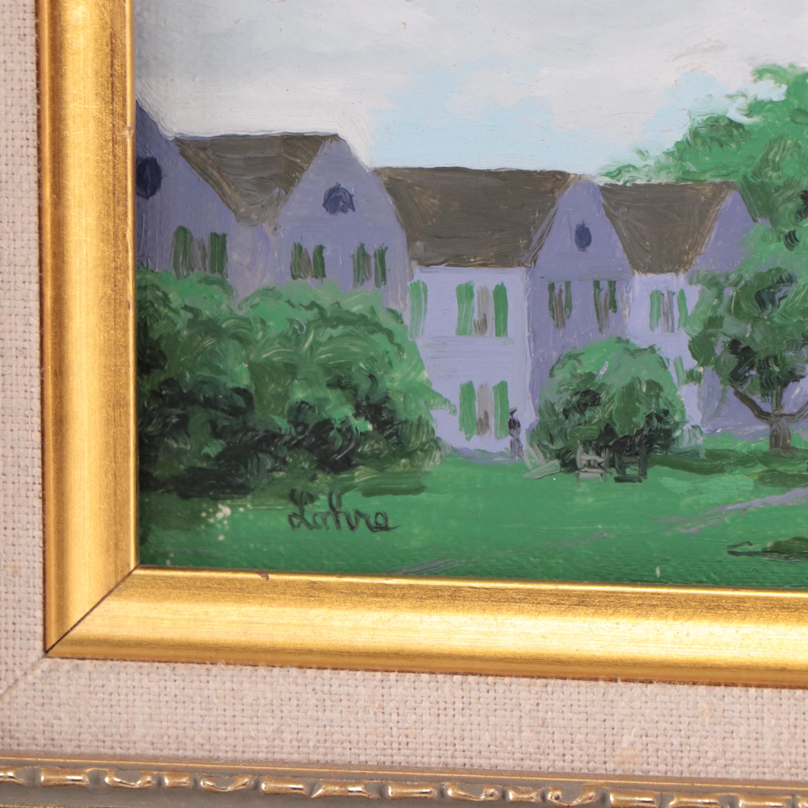 Tom Lohre Oil Painting "Bennington College, Vermont," 1992