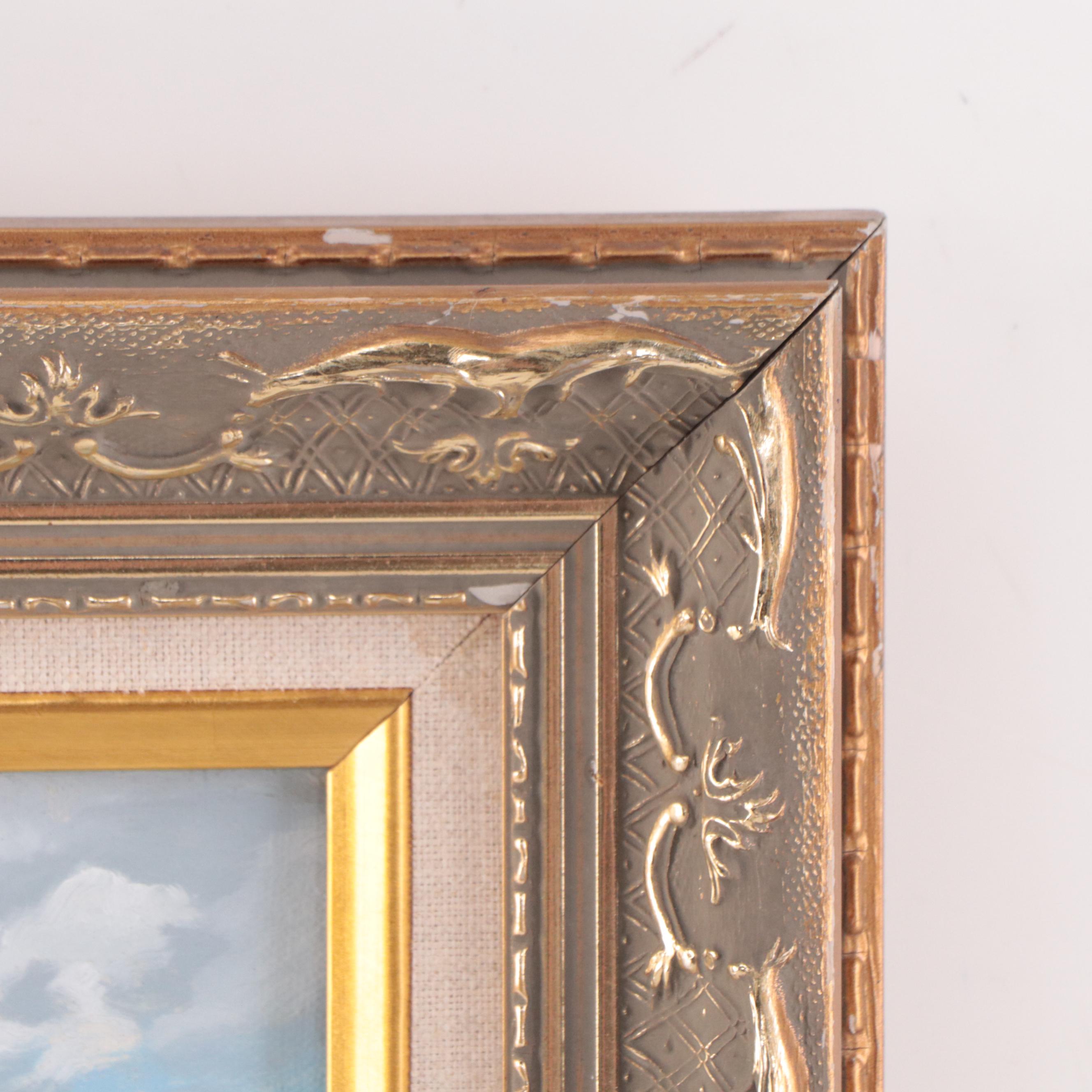 Tom Lohre Oil Painting "Bennington College, Vermont," 1992