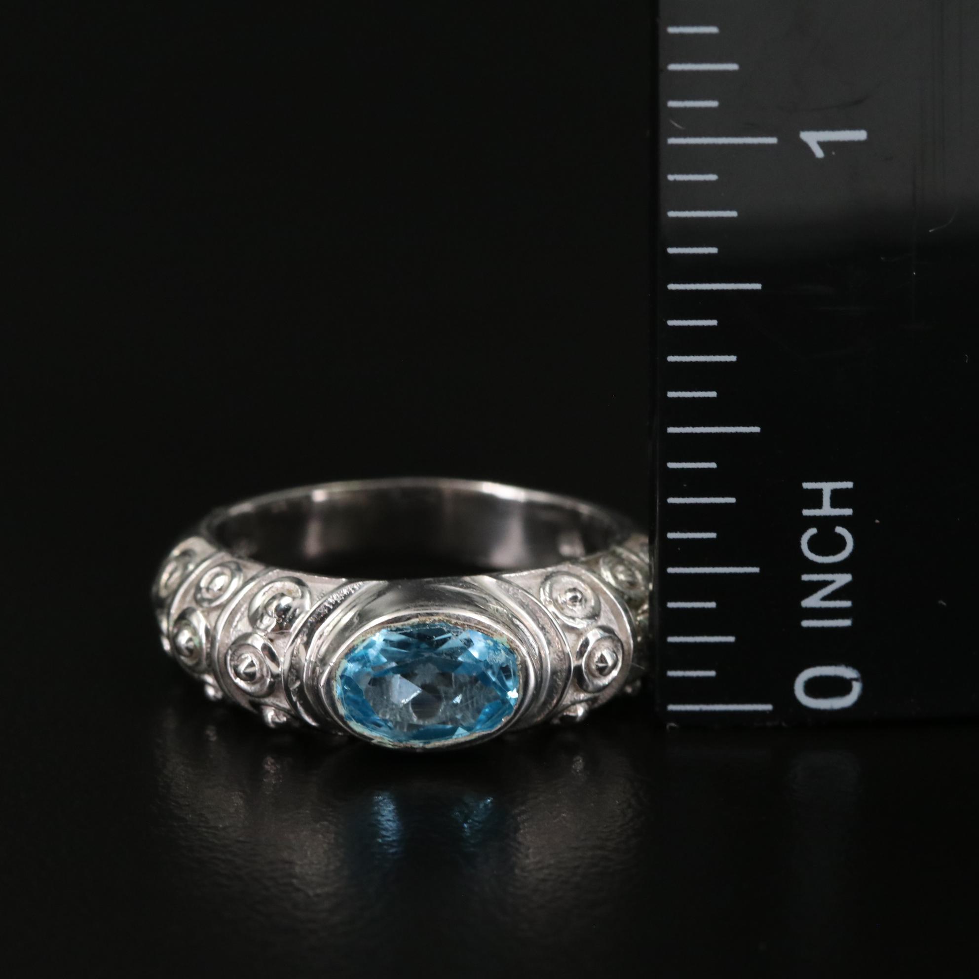 Sterling Blue Topaz Ring