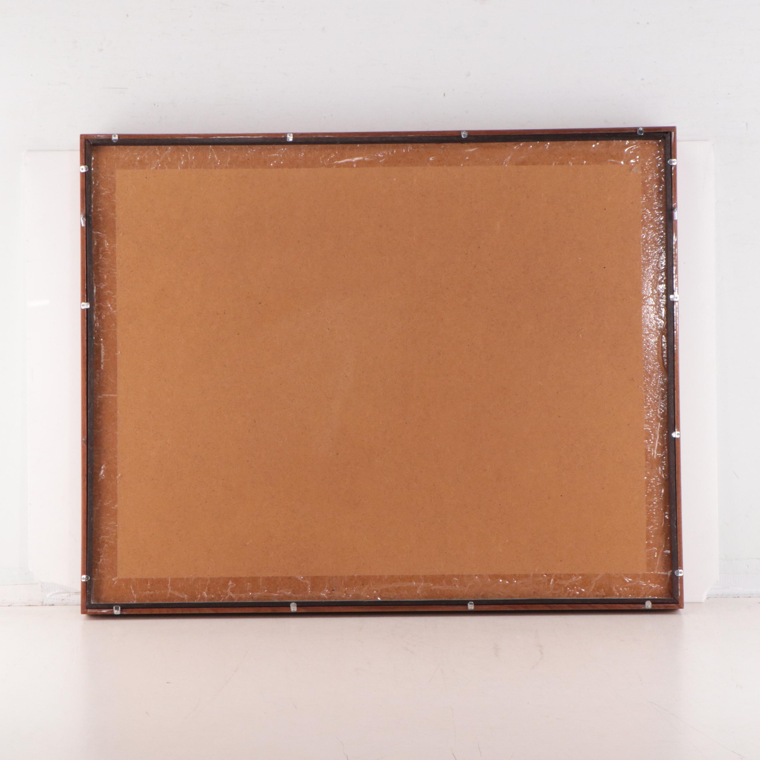 Elmer Ruff Watercolor Painting of a Mountainous Landscape, 1971