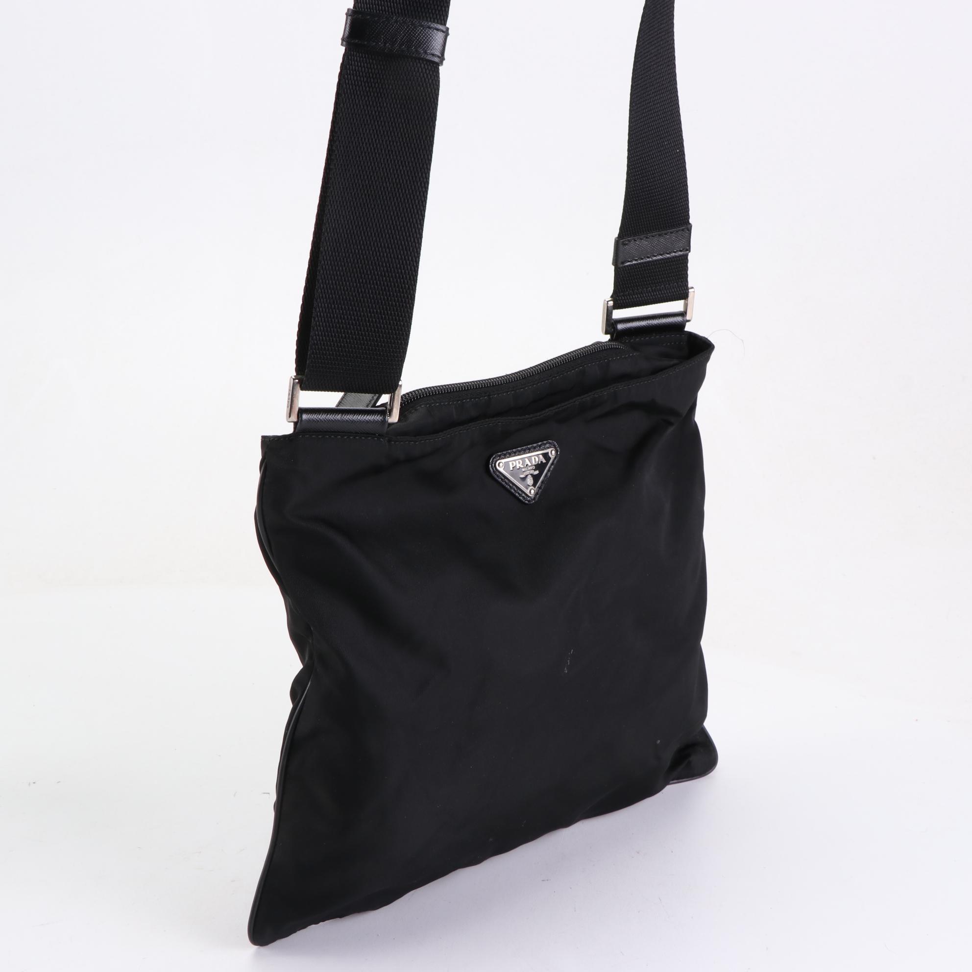 Prada Crossbody Bag in Black Tessuto Nylon