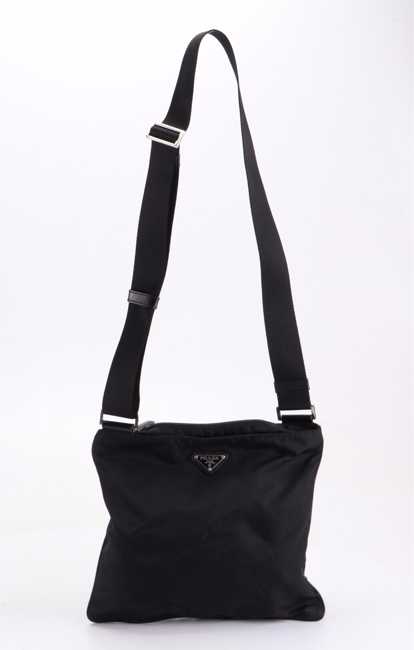 Prada Crossbody Bag in Black Tessuto Nylon