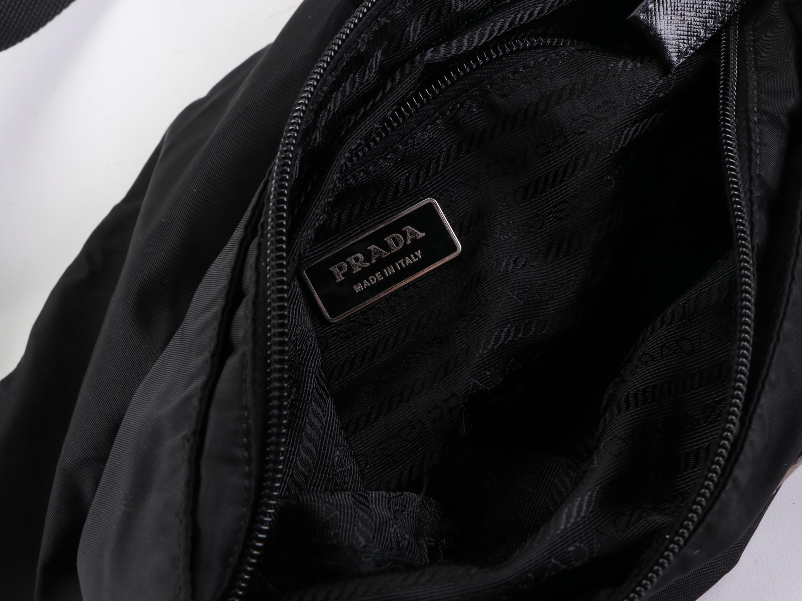 Prada Crossbody Bag in Black Tessuto Nylon