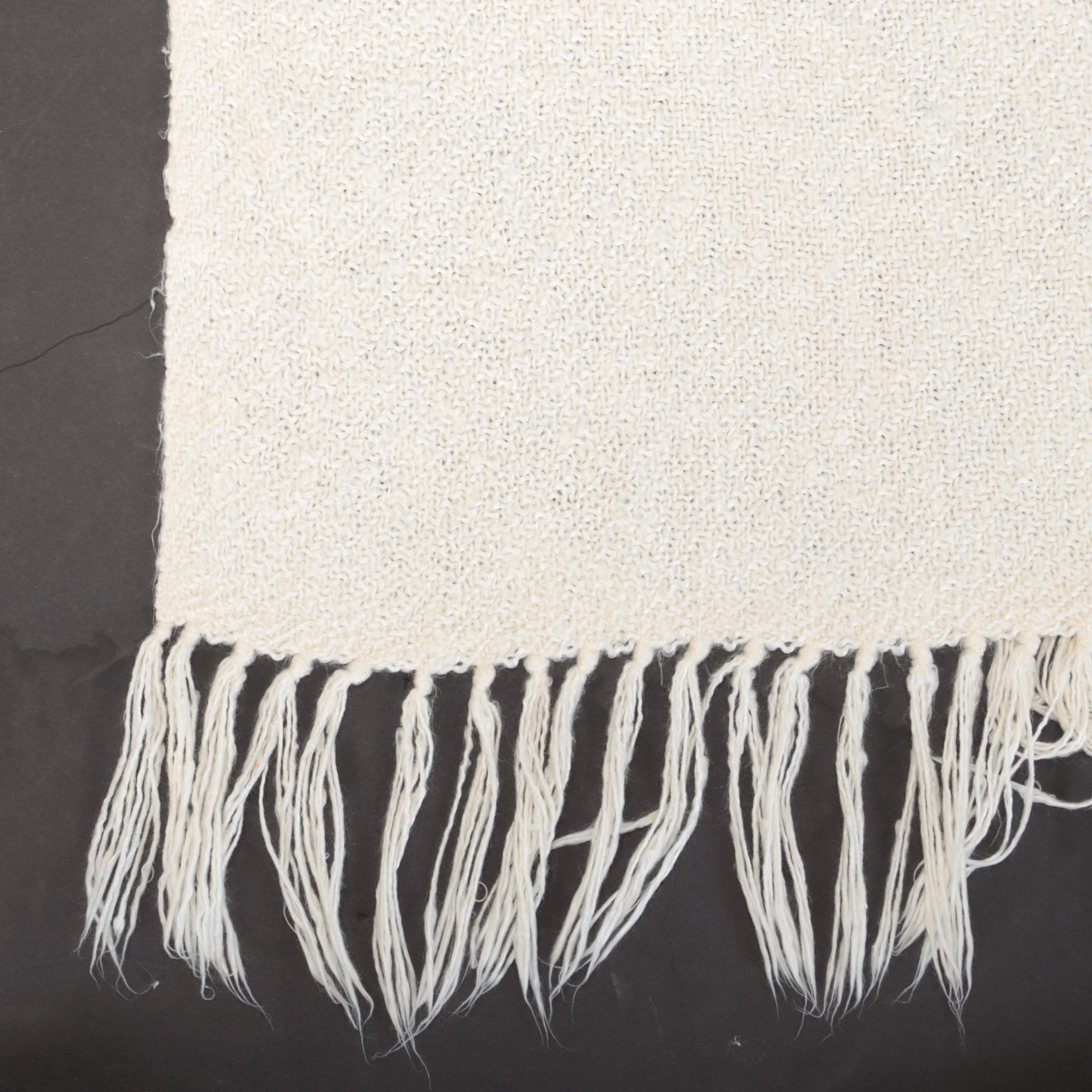 Churchill Weavers Kentucky Handwoven Fringed Throw with Other Plaid Wool Blanket