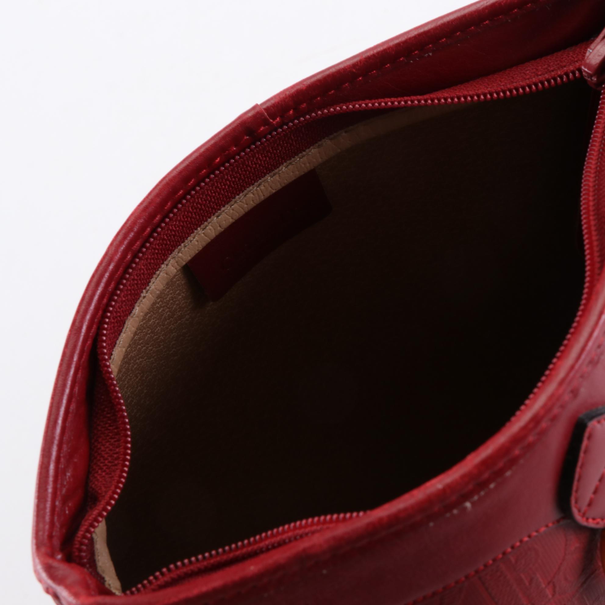 Christian Dior Clutch Pouch in Mongram Canvas and Leather