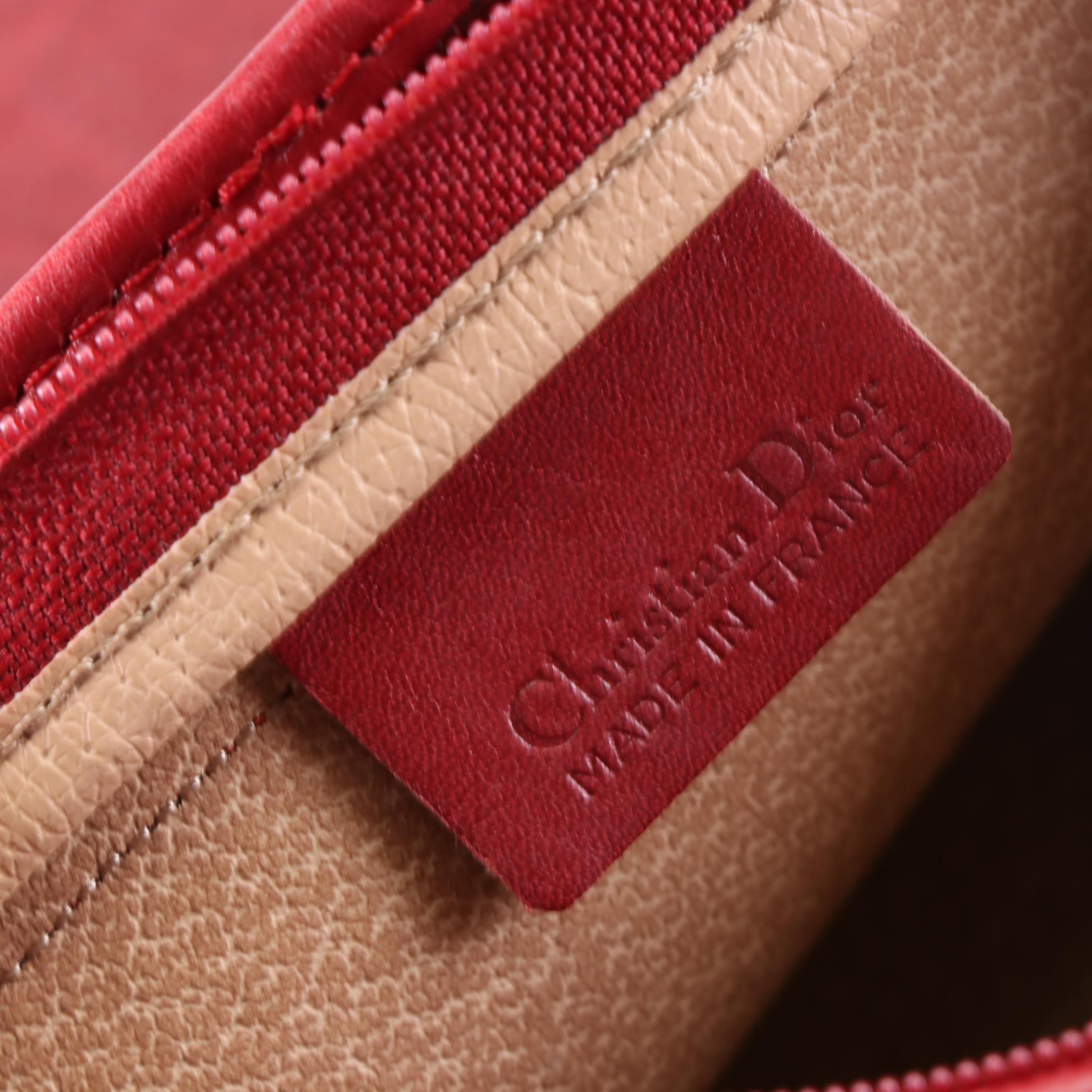 Christian Dior Clutch Pouch in Mongram Canvas and Leather