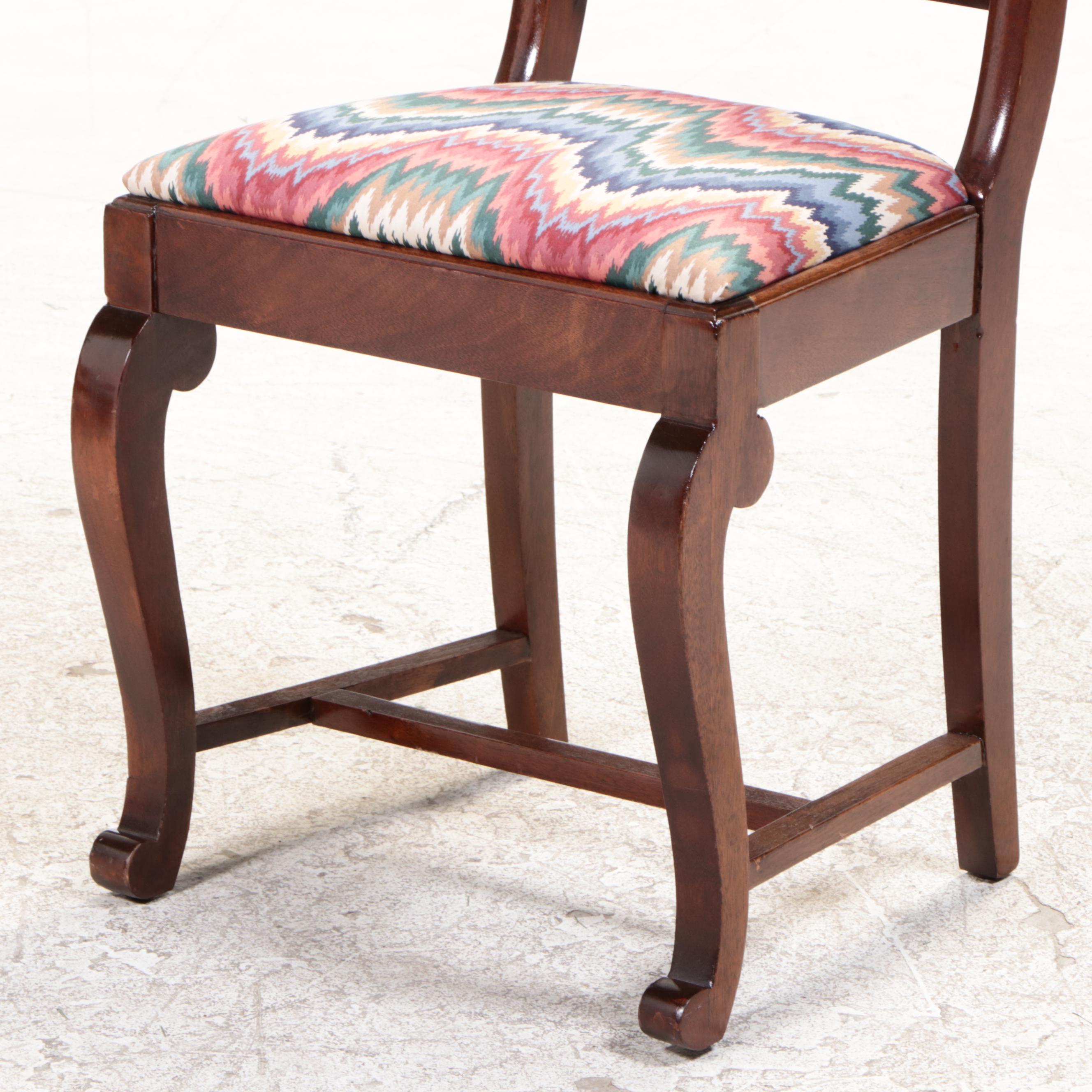 Berkey & Gay American Empire Style Mahogany Dining Chairs and Dining Table