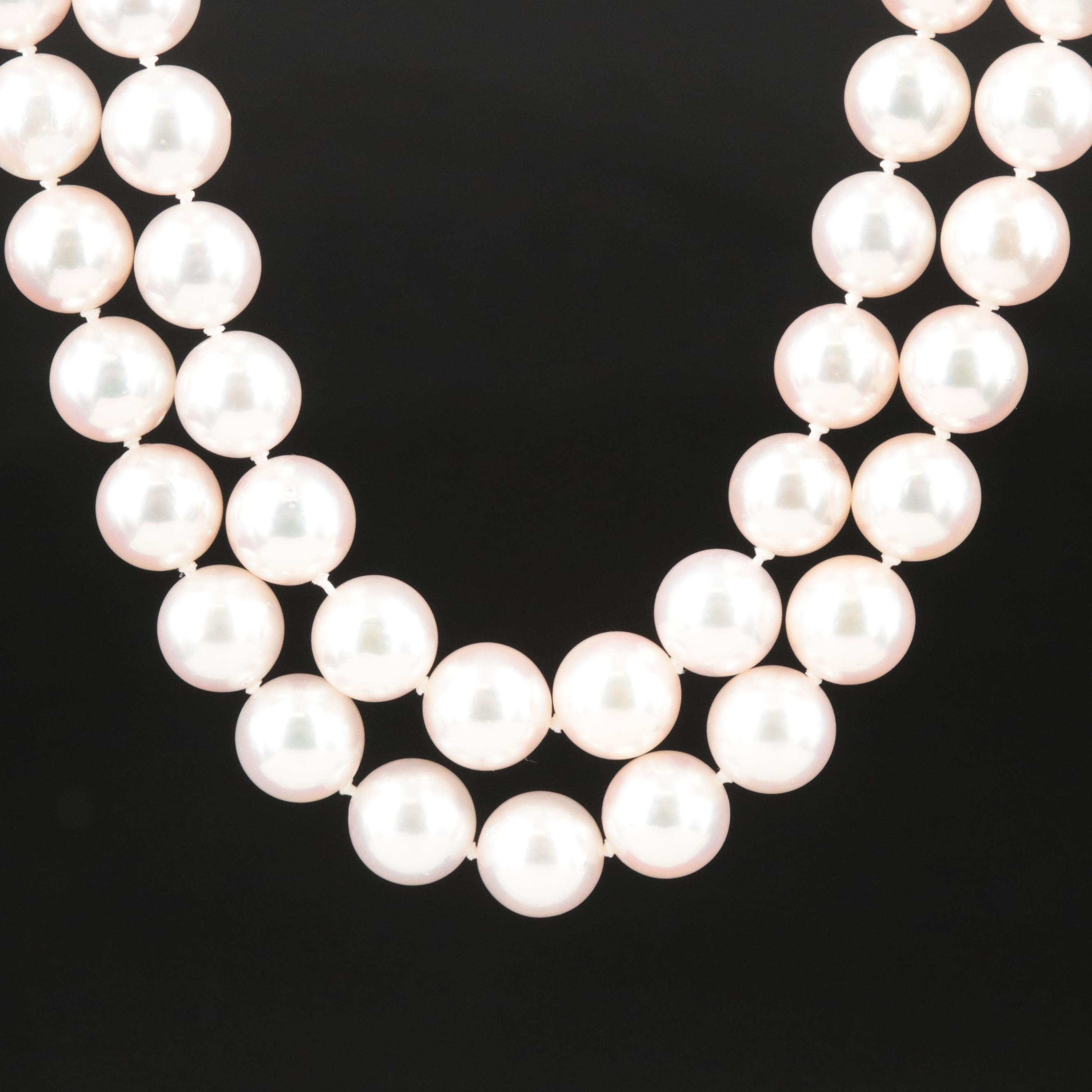 Pearl Double Strand Necklace