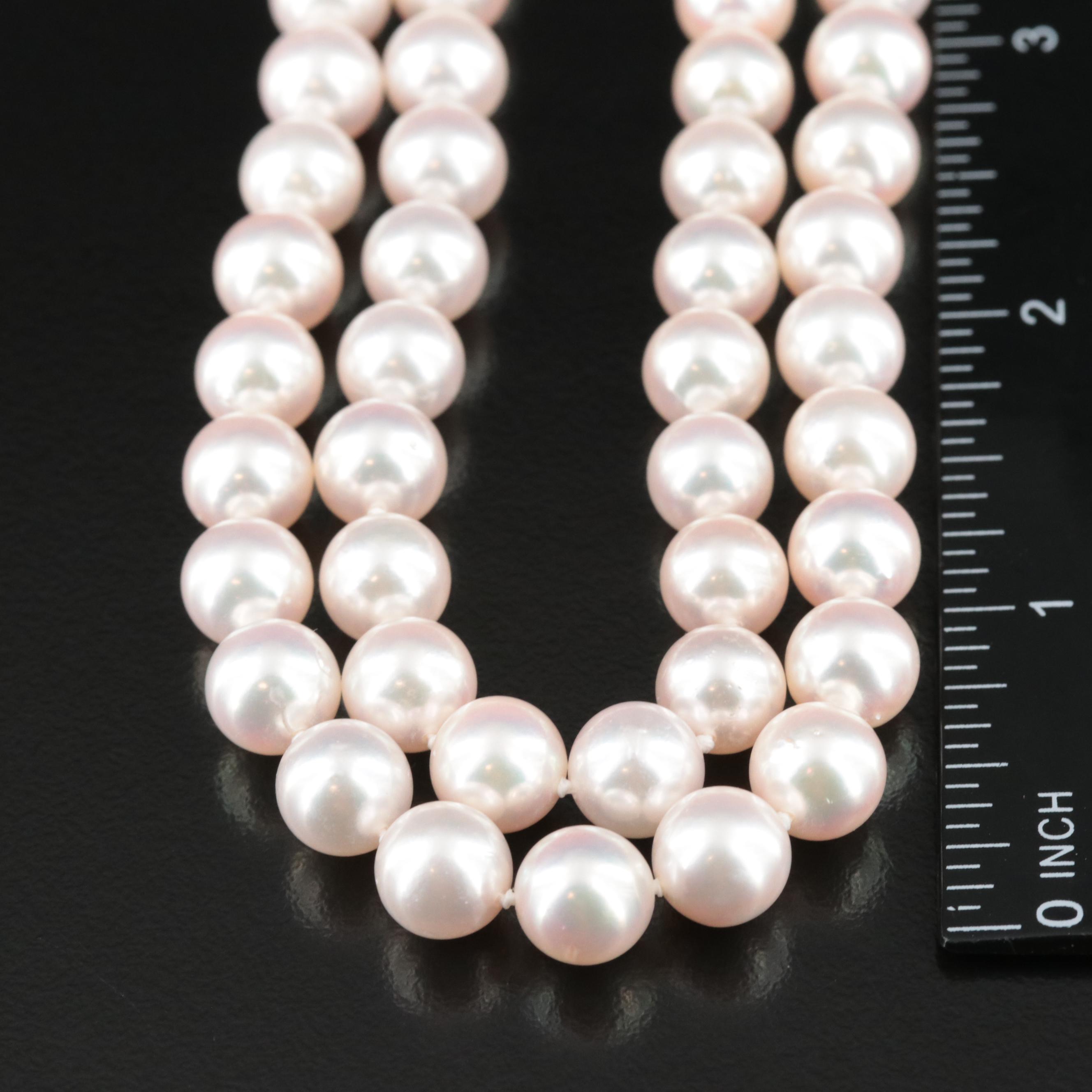Pearl Double Strand Necklace